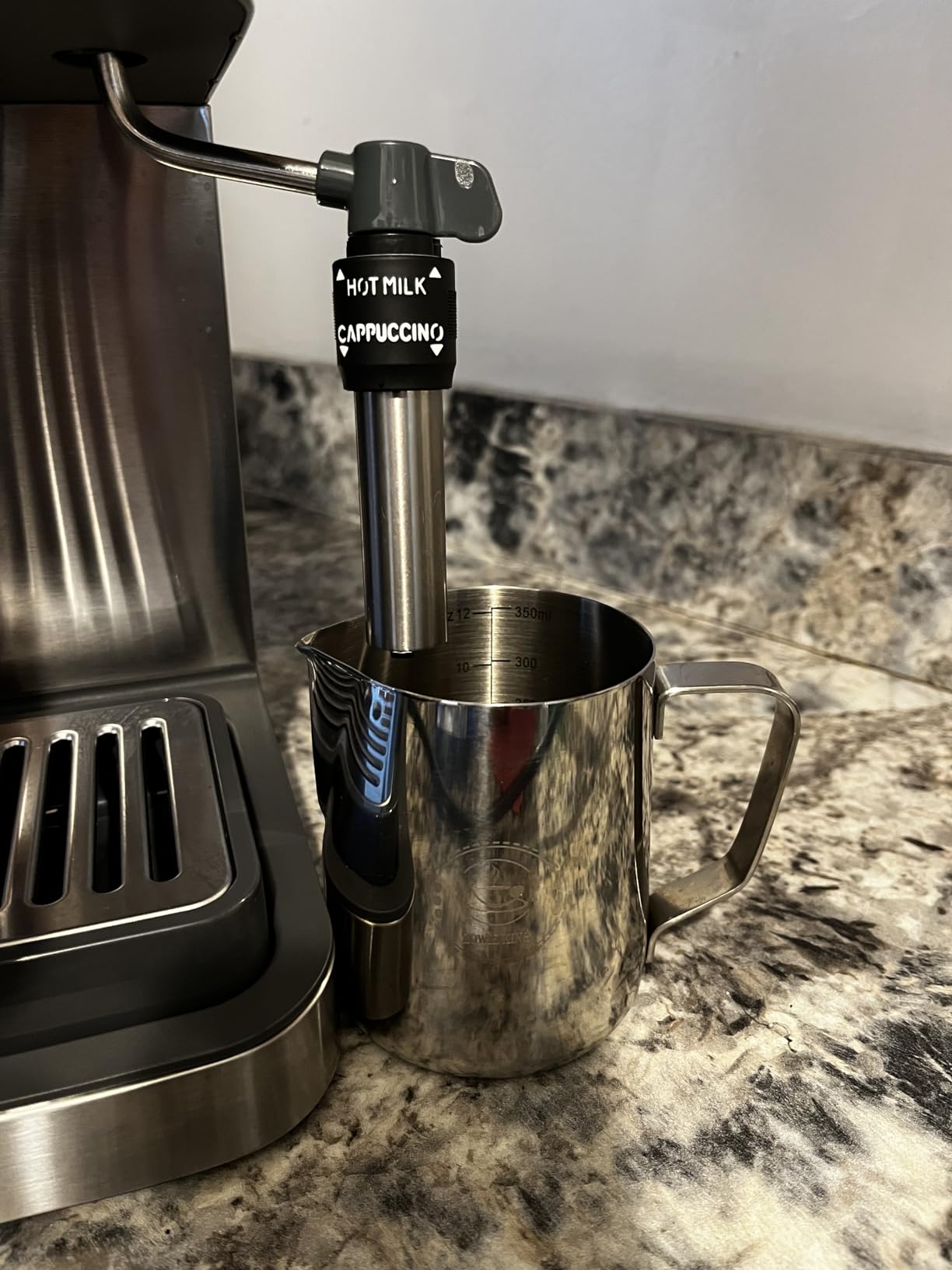 20oz Milk Frothing Pitcher, Stainless Steel Espresso Steamer Frother Cup customer photo 2