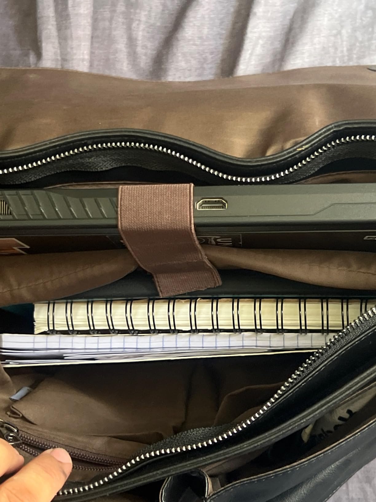 Leather Messenger Bag for Men, 15.6 Inch Vintage Laptop Bag Briefcase Satchel customer photo 2