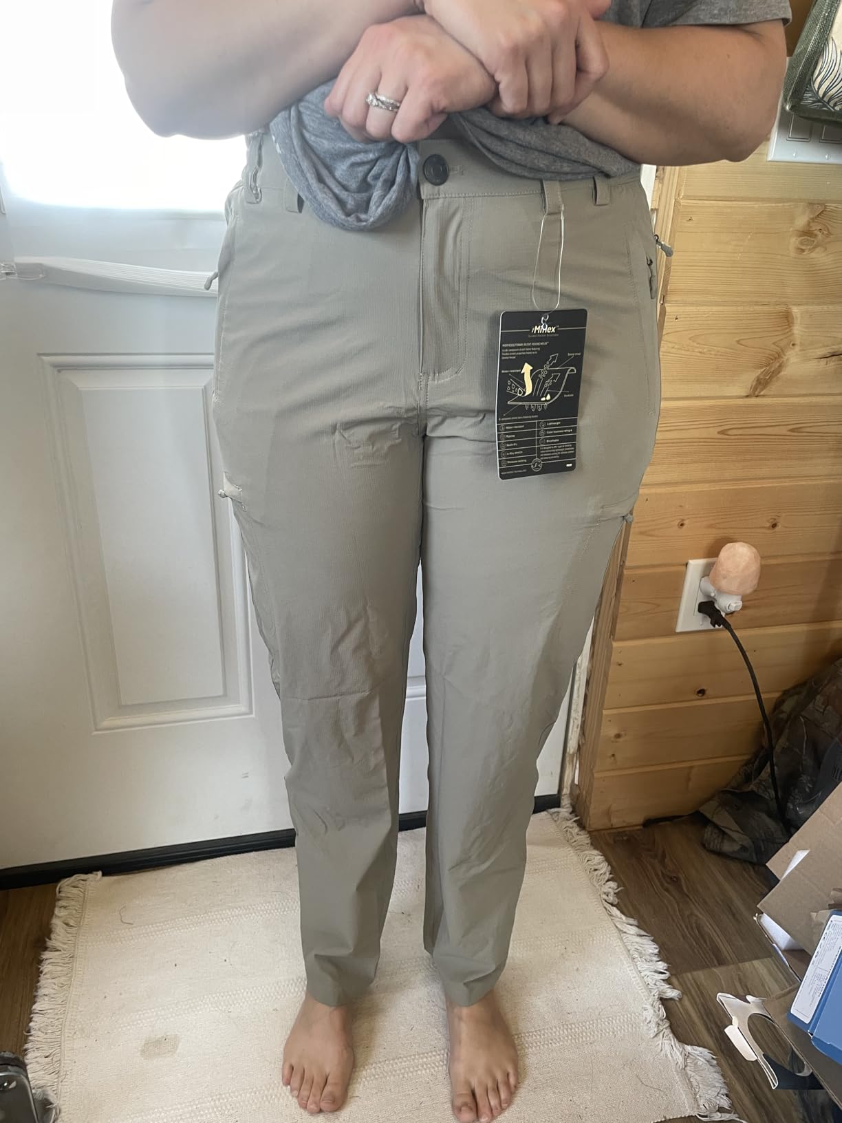 MIER Women's Quick Dry Hiking Pants with 6 Pockets, Lightweight | Water-Resistant & Breathable, UPF 50+, 4-Way Stretch for Comfort, Adjustable Waistband, For Travel & Active Outdoor Use customer photo 1