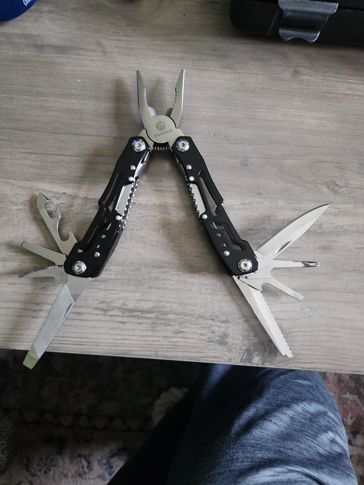 14-In-1 Multitool with Safety Locking, Professional Stainless Steel Multitool Pliers Pocket Knife, Bottle Opener, Screwdriver with Nylon Sheath, Apply to Survival, Camping, Hunting and Hiking customer photo 1