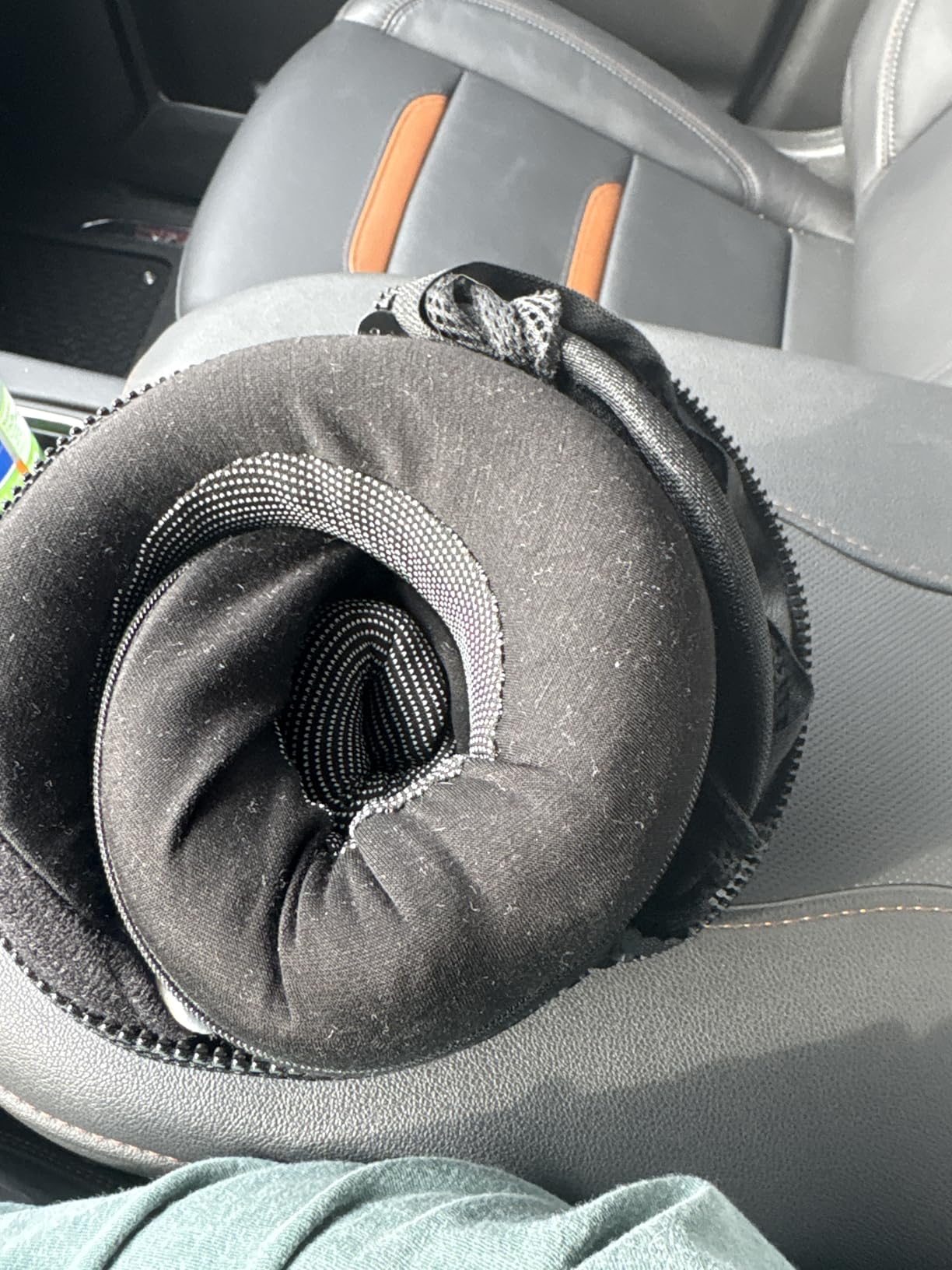 Proglobe Travel Neck Pillow for Airplanes, Long Haul Flight Kit, Grey | Long Flight Travel Kit with 3D Contoured Eye Masks, Earplugs and Luxury Bag, Updated Material Plane Sleeping Support customer photo 1