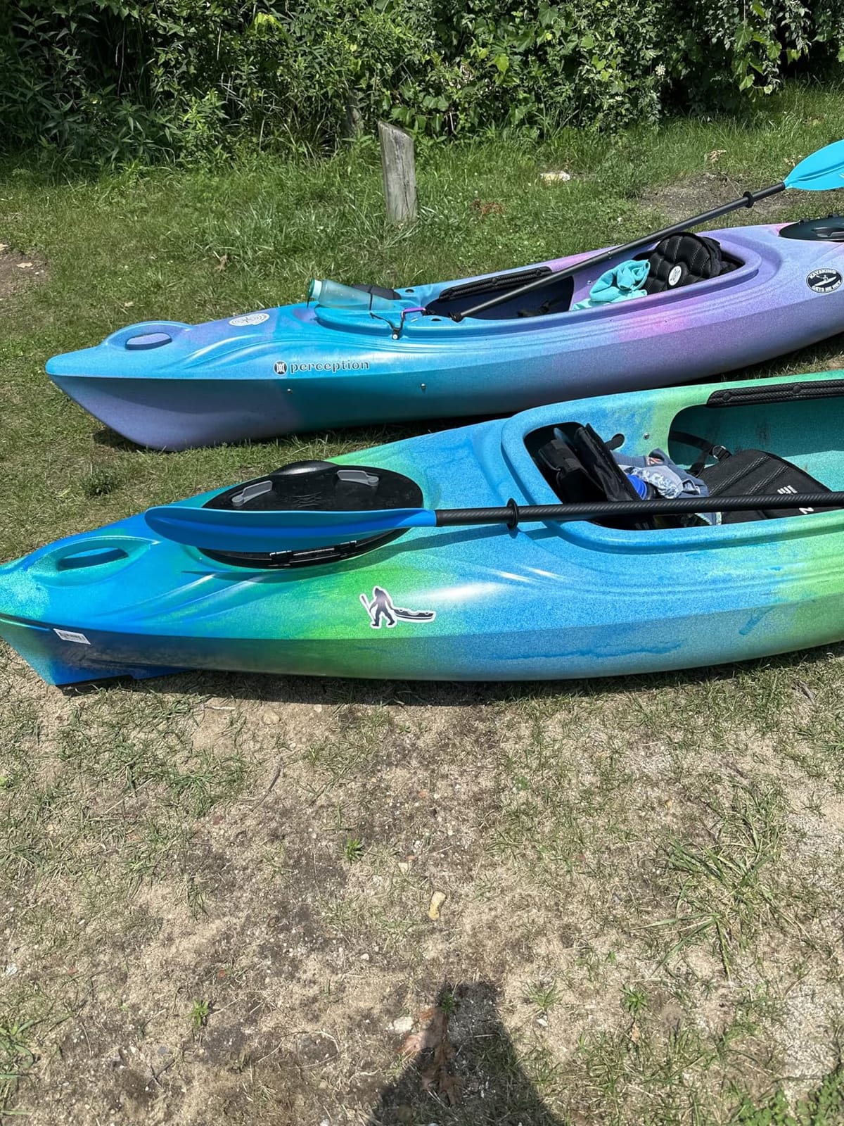 Perception Joyride - Sit Inside Kayak for Adults and Kids - Recreational and Multi-Water Kayak with Selfie Slot customer photo 2