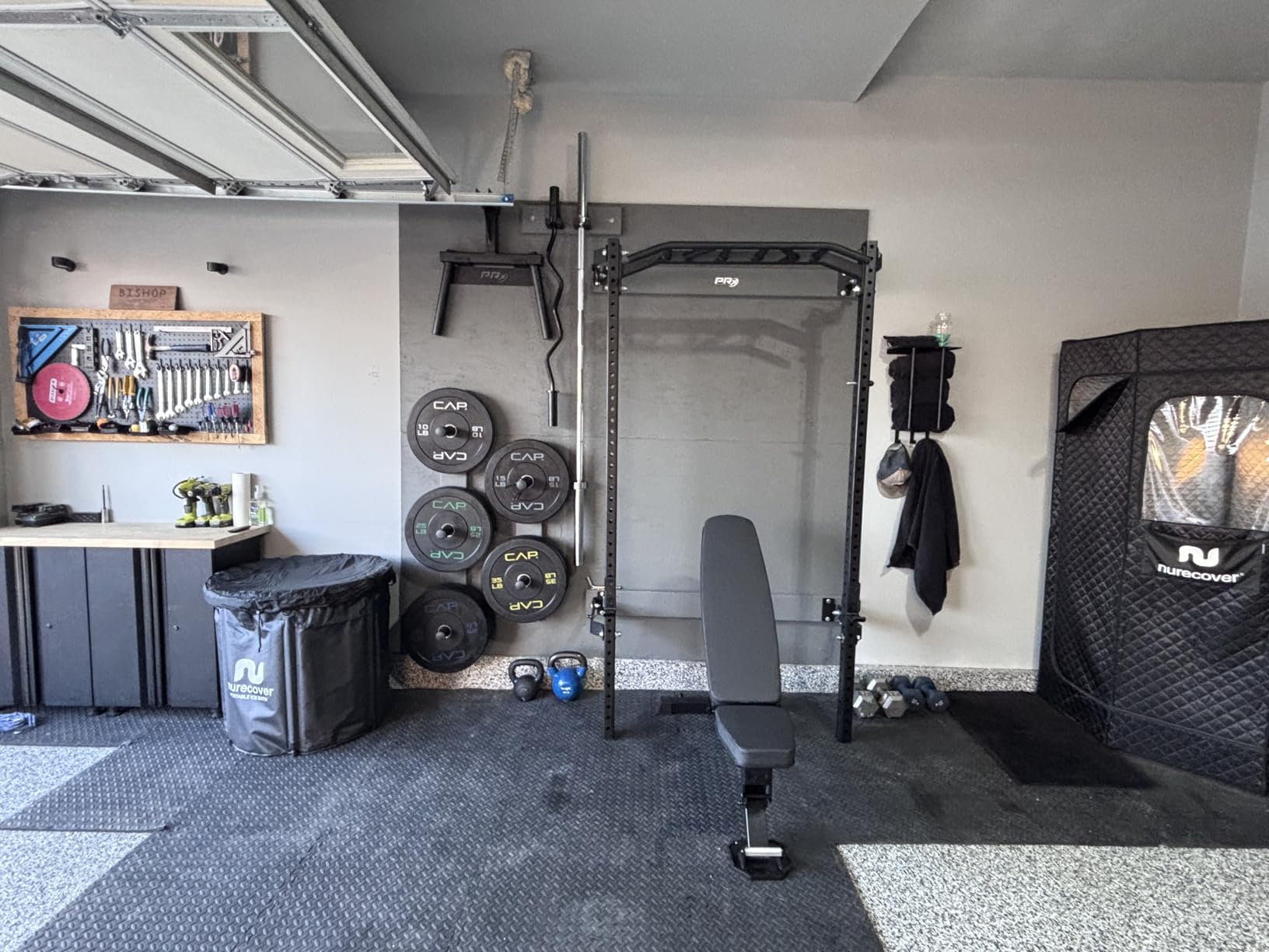 PAPABABE 7ft Barbell 45lb Olympic Barbell 1000/1500lbs Capacity Home Gym customer photo 1
