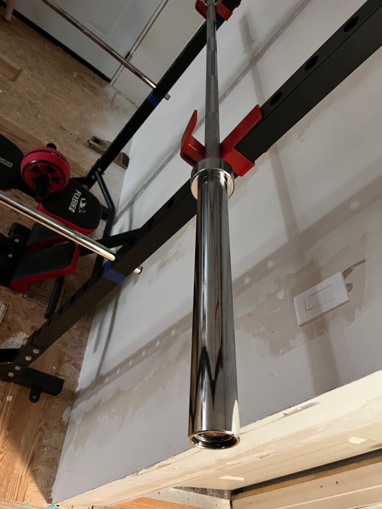 PAPABABE 7ft Barbell 45lb Olympic Barbell 1000/1500lbs Capacity Home Gym customer photo 2