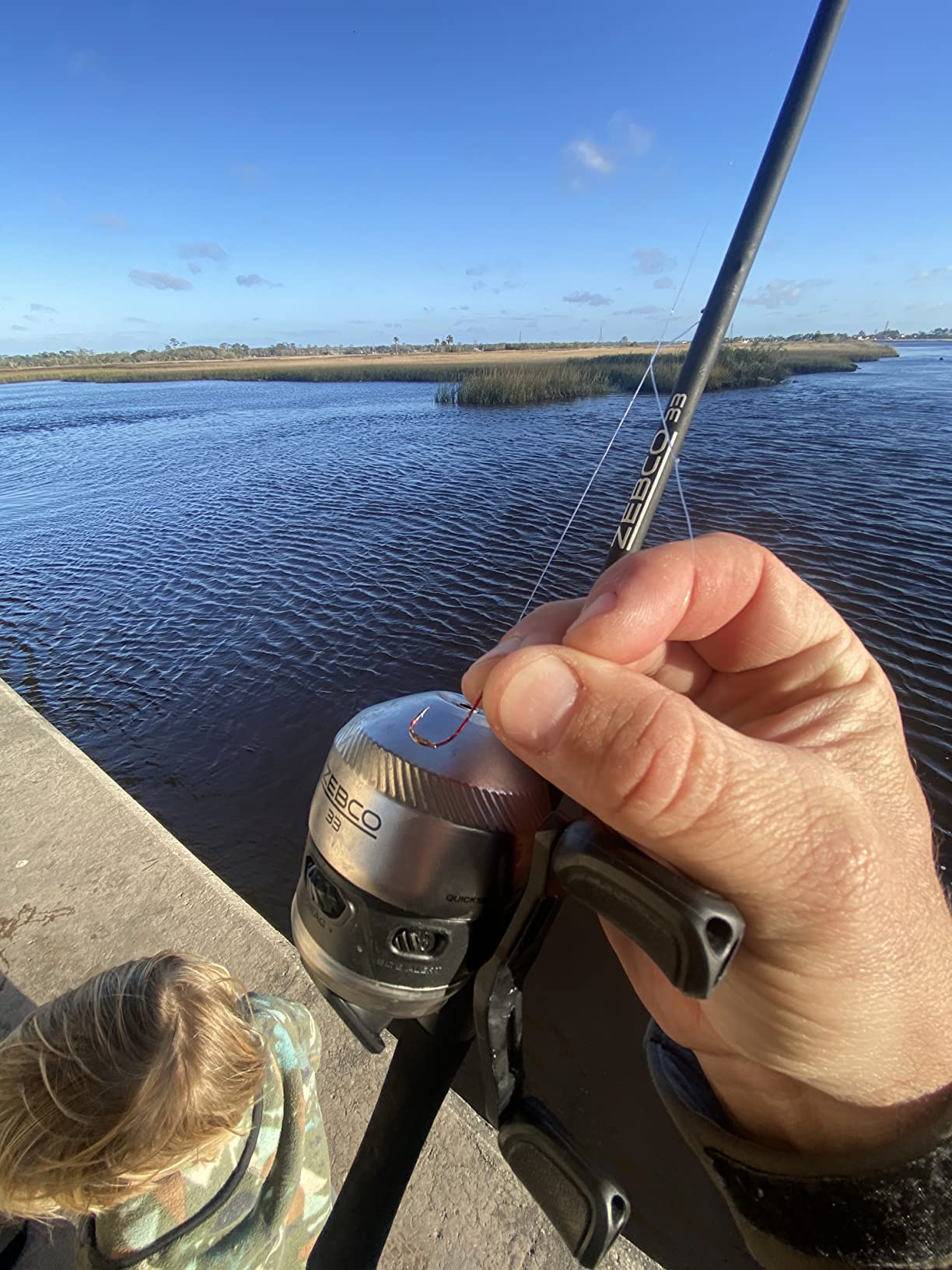 Zebco 33 Spincast Reel and 2-Piece Fishing Rod Combo, 5-Foot 6-Inch Durable Fiberglass Rod, Quickset Anti-Reverse Fishing Reel with Bite Alert customer photo 1