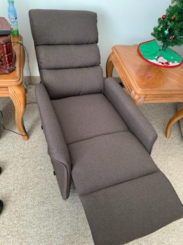 HOMCOM Power Lift Recliner Chair for Elderly, Easy Assembly, Fabric, Brown customer photo 1