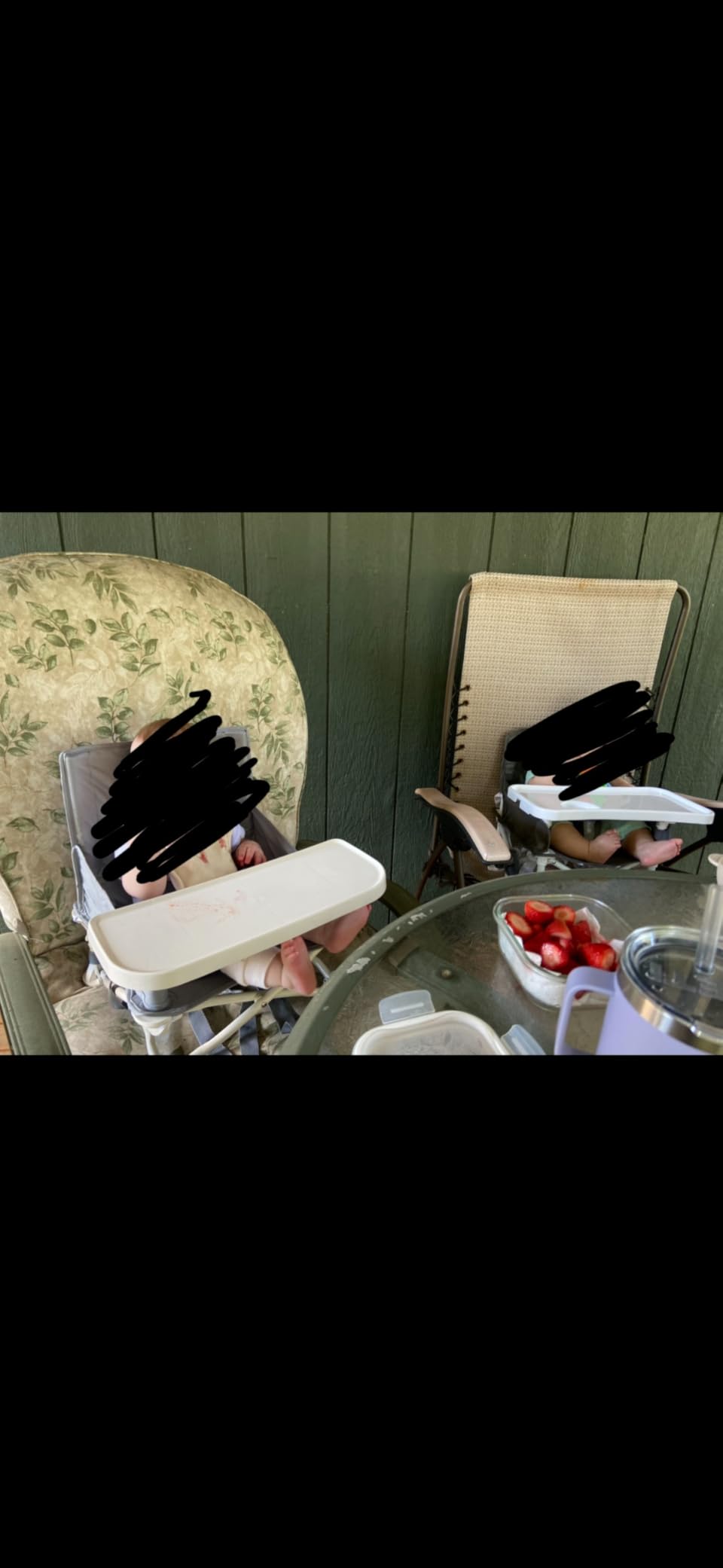 Regalo My Chair 2-in-1 Baby High Chair & Portable Travel Booster Seat, High Chair for Babies & Toddlers, Booster Seat for Kitchen Chair, Oversized Tray with Cup Holder, Gray customer photo 2