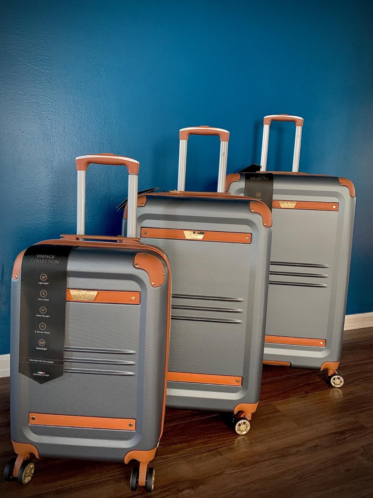 19V69 Italia Vintage 3 Piece Expandable Hard Spinner Luggage Set customer photo 1