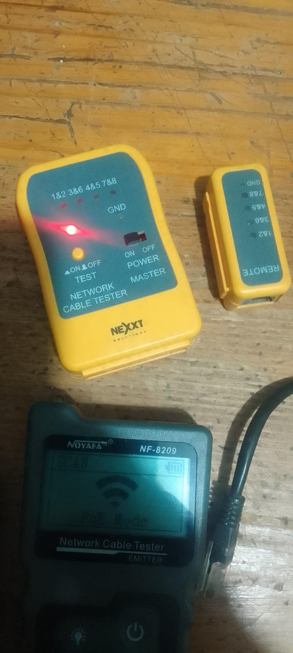 NOYAFA NF-8209 Network Cable Tester, Ethernet Cable Wire Tester with POE & NCV for CAT5/CAT6 Wire Tracer, Length Test, RJ45 Network Tester Kit for Cable Tracer Telephone Line Finder Home Repair customer photo 1