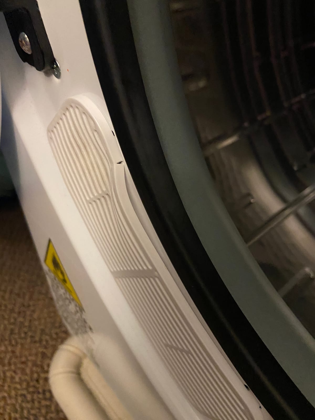COSTWAY 1700W Electric Portable Clothes Dryer, 13.2 lbs Capacity Front Load Compact Tumble Laundry Dryer with Stainless Steel Tub, Easy Control Button Panel Downside for Variety Drying Mode, White customer photo 1