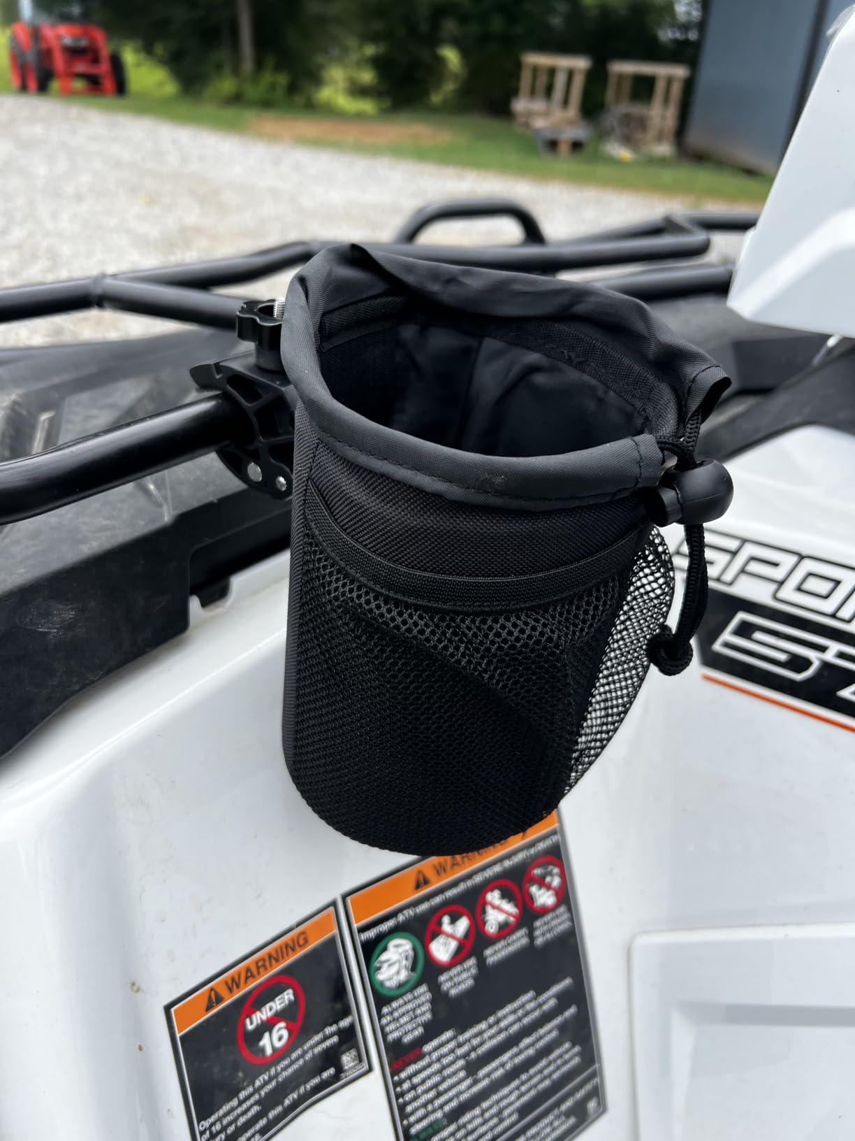 KEMIMOTO Motorcycle Cup Holder, Oxford Fabric Motorcycle Drink Holder with 0.6