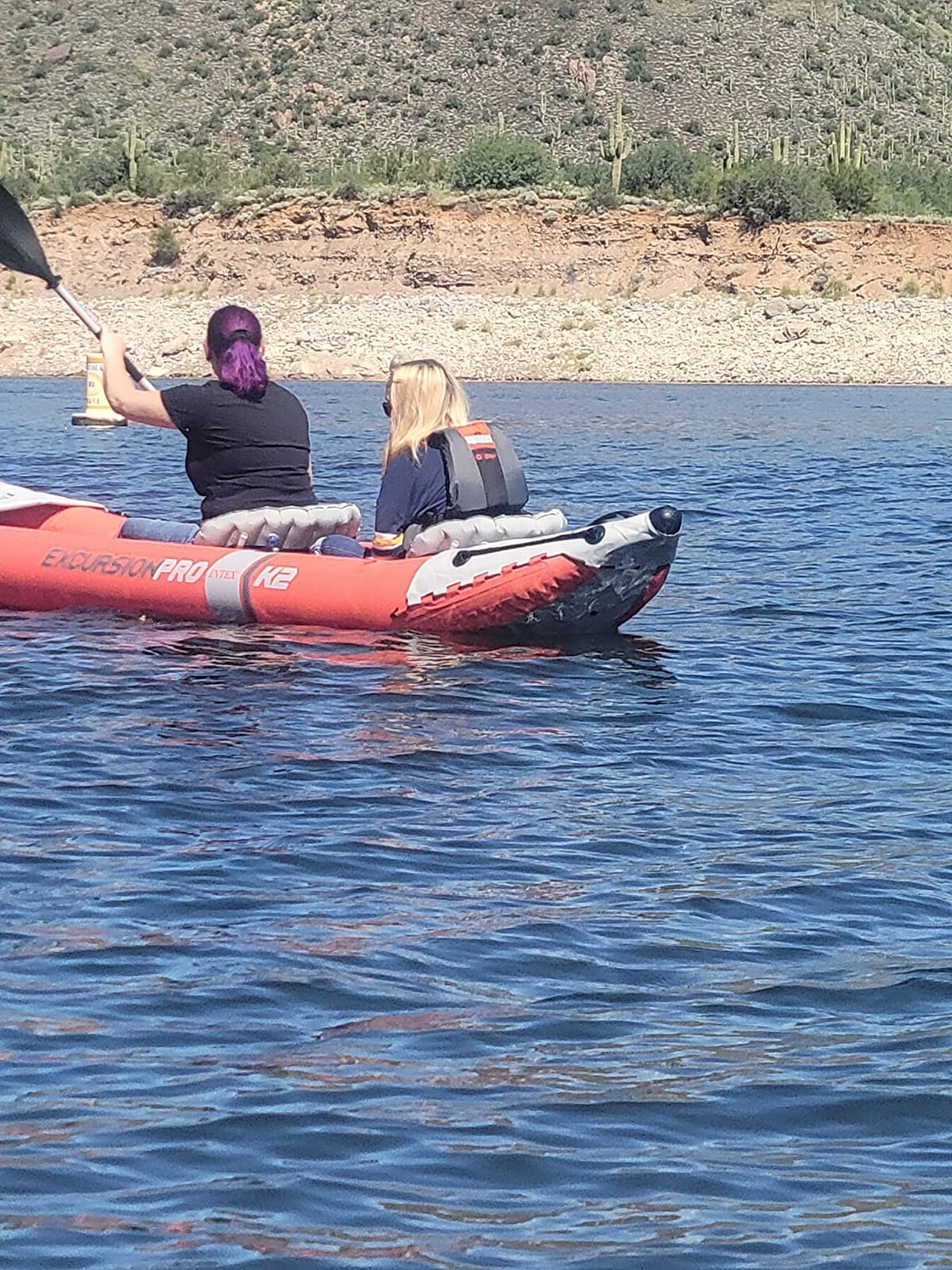INTEX 68309EP Excursion Pro K2 Inflatable Kayak Set: Includes Deluxe 86in Kayak Paddles and High-Output Pump - SuperTough PVC - Adjustable Bucket Seat - 2-Person - 400lb Weight Capacity, 2-Pack customer photo 1