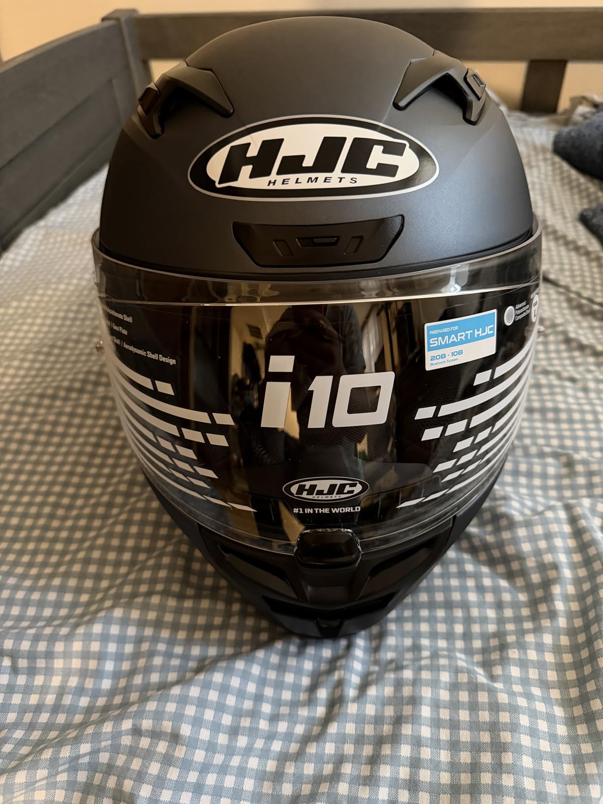 HJC i10 PLUS Solid Natural Motorcycle Helmet, DOT Approved customer photo 2