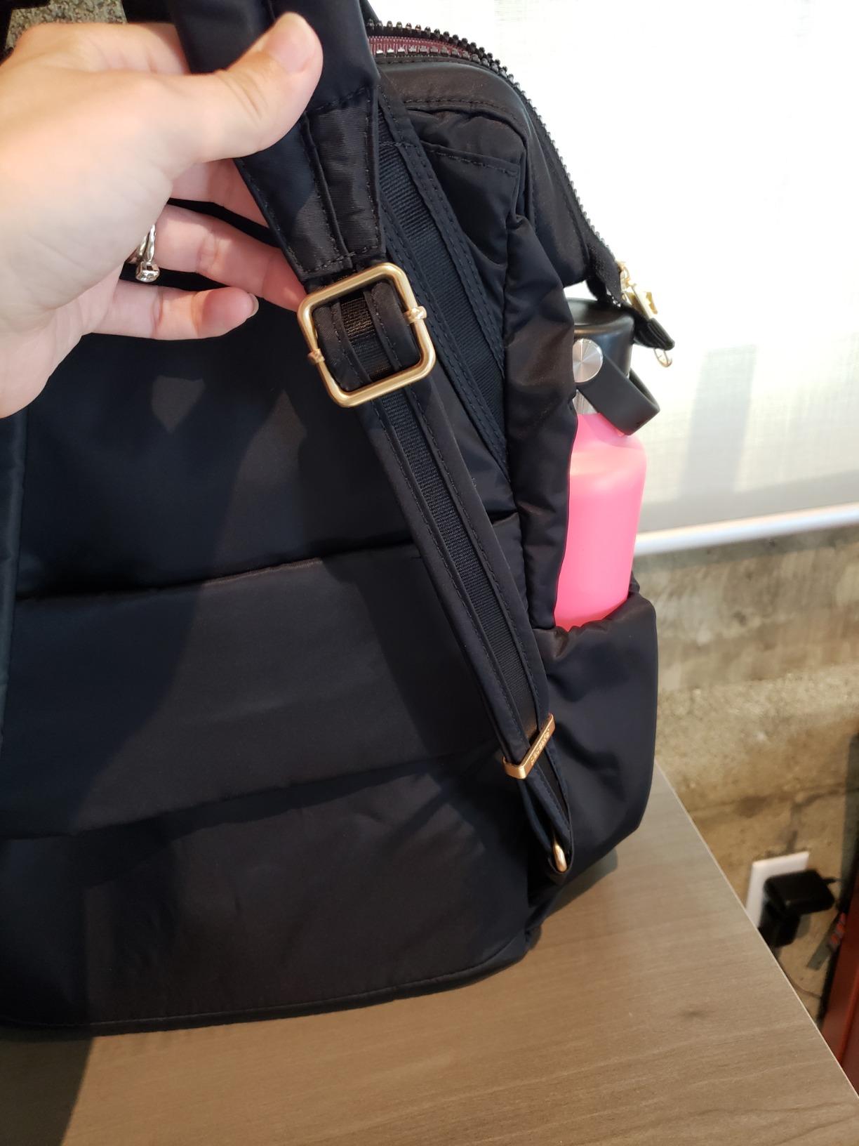Pacsafe Women's Citysafe CX 17L Anti Theft Backpack-Fits 16 inch MacBook Pro, Econyl Black, One Size customer photo 1