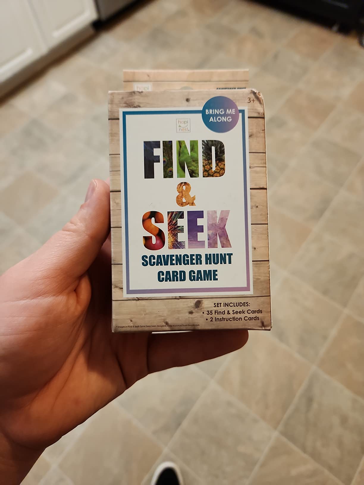 Hapinest Find and Seek Scavenger Hunt Card Game, Indoor Outdoor Activities for Kids Toddler & Family, Beach Camping Travel Car Games for Road Trips, Kids Scavenger Hunt Game Age 3 4 5 6 Years Old & Up customer photo 1