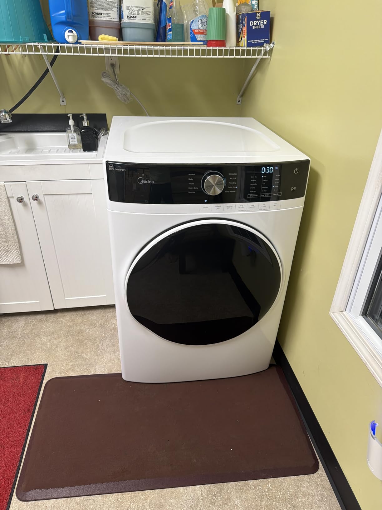 Midea MLG45N1AWW Cu.Ft.Gas Dryer, Front Load Matching, Sensor Dry, White 8.0 Cu.ft customer photo 1