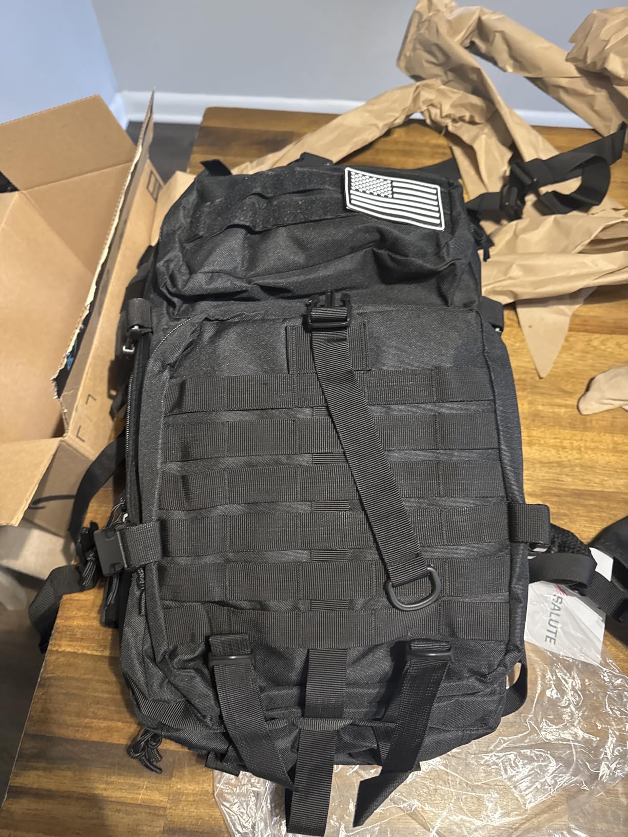 Tru Salute 45L Military Tactical Backpack Large Army 3 Day Assault Pack Molle Bug out Bag Rucksack (Tan) customer photo 1
