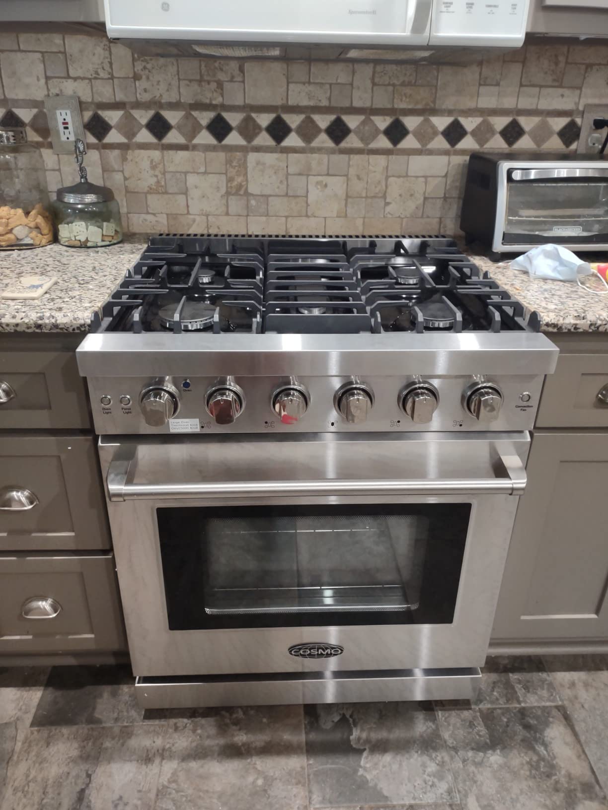 30 in. Haven Coll 4.8 cu ft 5 Burner Gas Range, Convection, Stainless Steel customer photo 2