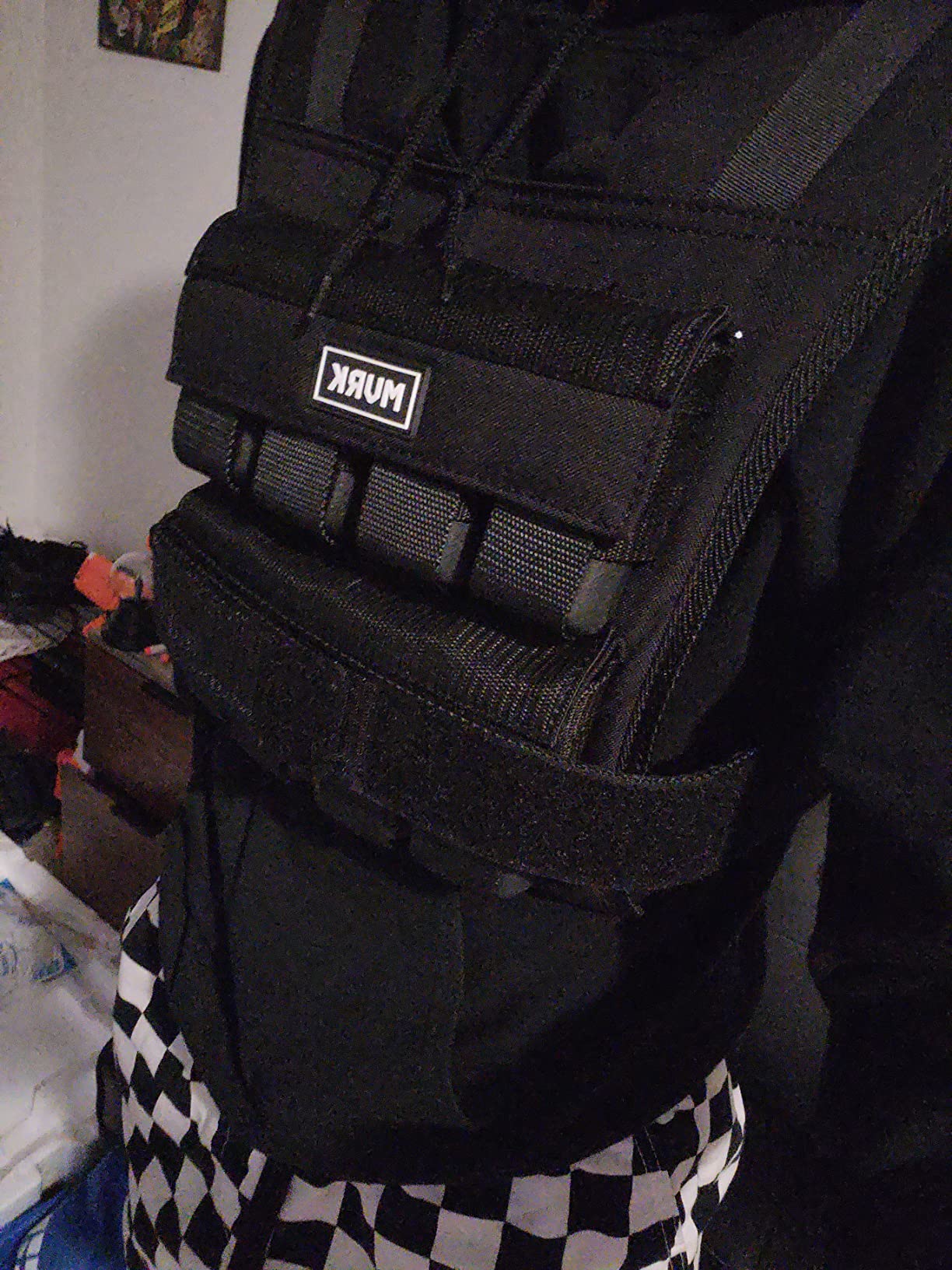 MVRK Weighted Vest Men 15lbs/25lbs/35lbs/45lbs/65lbs/100lbs – No-Bounce Adjusable Heavy Duty Rucking & Strength Training Vest with Removable Iron Weights for Calisthenics, HIIT, Hydrox customer photo 1