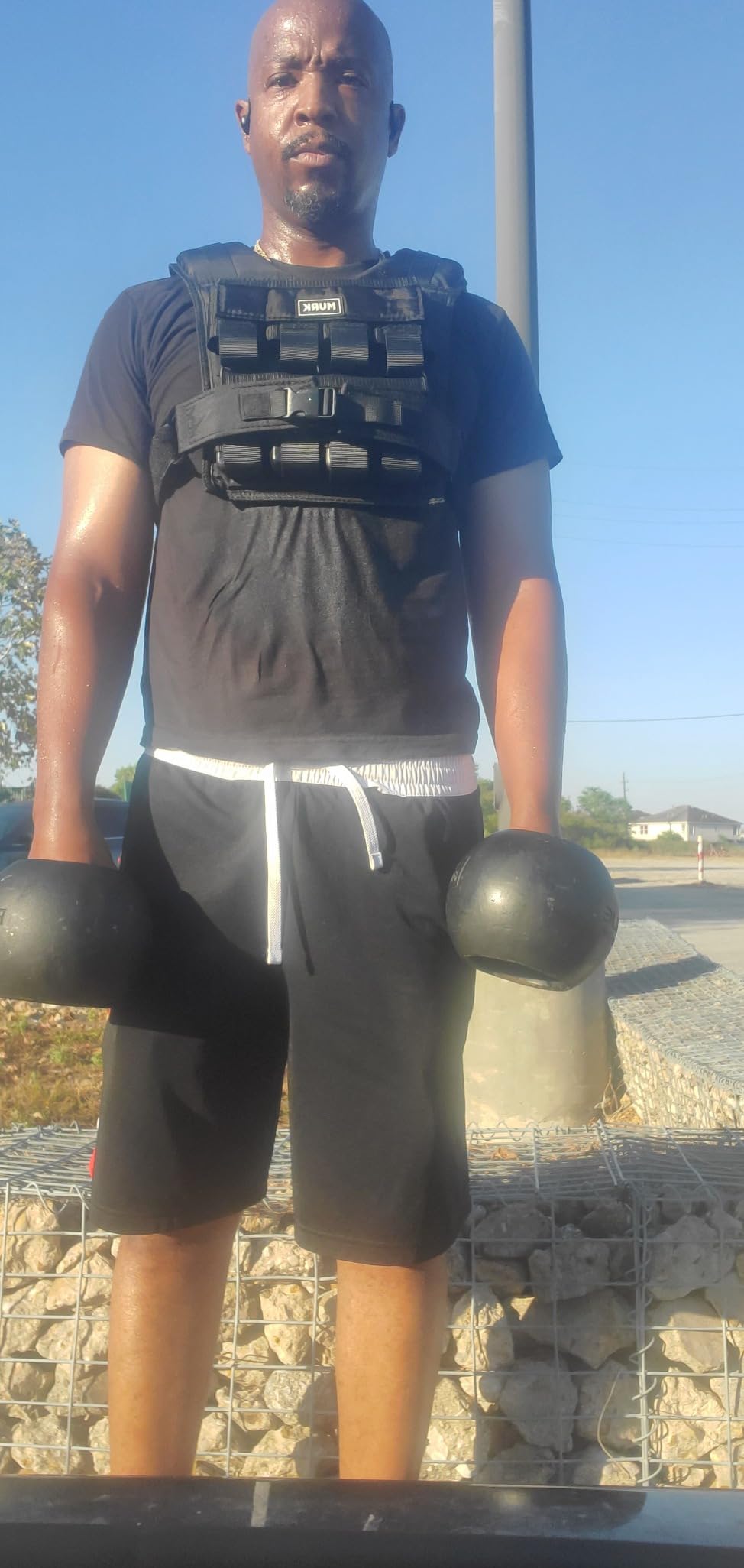 MVRK Weighted Vest Men 15lbs/25lbs/35lbs/45lbs/65lbs/100lbs – No-Bounce Adjusable Heavy Duty Rucking & Strength Training Vest with Removable Iron Weights for Calisthenics, HIIT, Hydrox customer photo 2