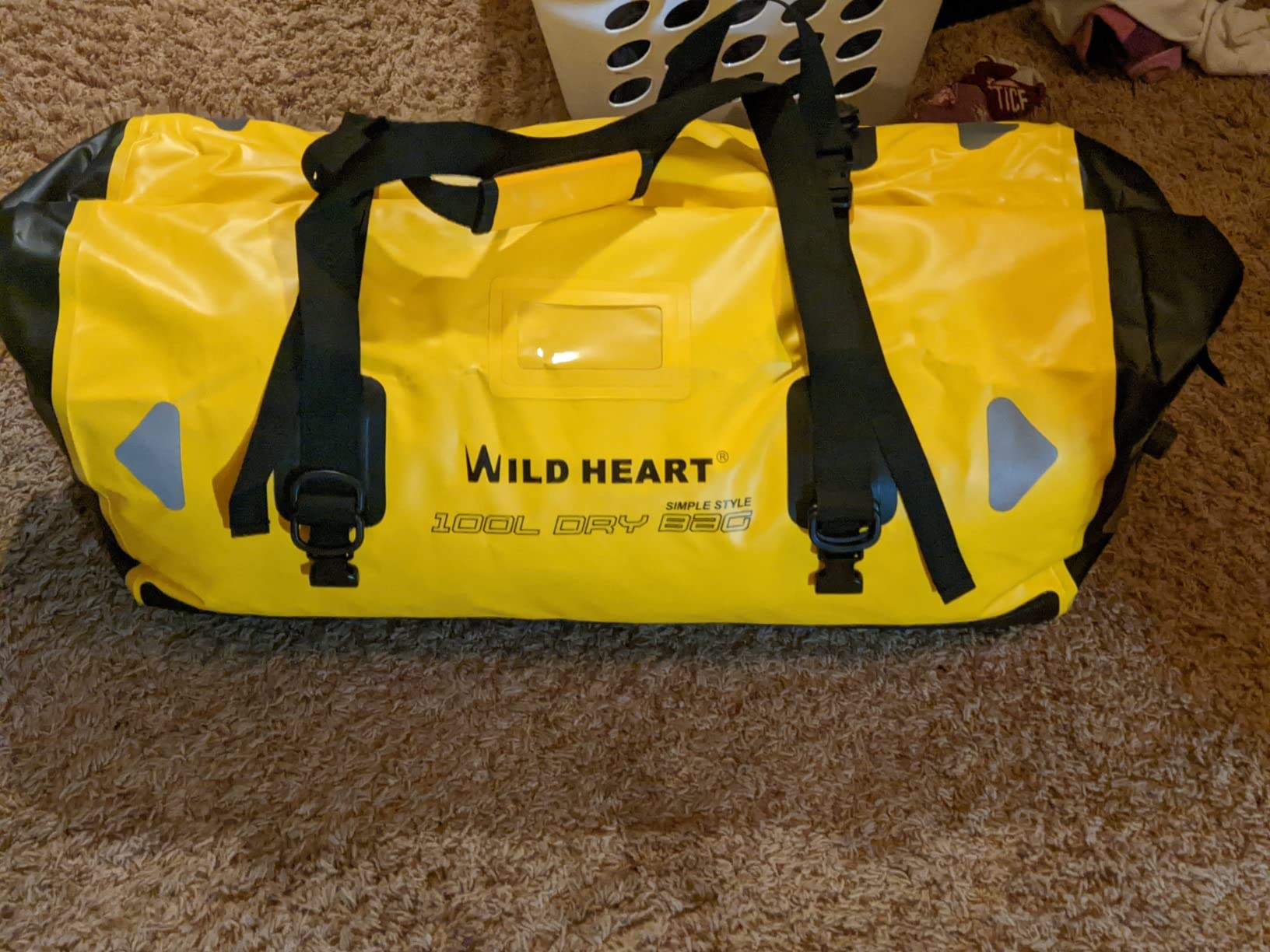 WILD HEART Waterproof Motorcycle Duffel Bag PVC500D With Rope Straps and Inner Pocket 40L 66L 100L for Kayaking, Camping, Boating, Motorcycle customer photo 2