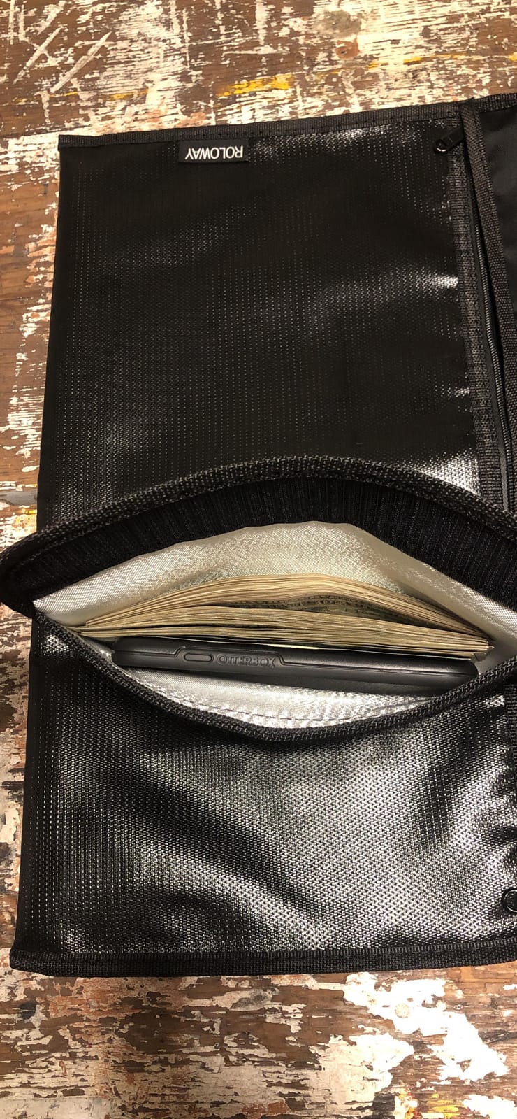 ROLOWAY Hanger Diversion Fireproof Safe, Hidden Compartment for Home & Travel, Secret Safe for Cash Hiding Under Clothes with Small Fireproof Bag customer photo 1
