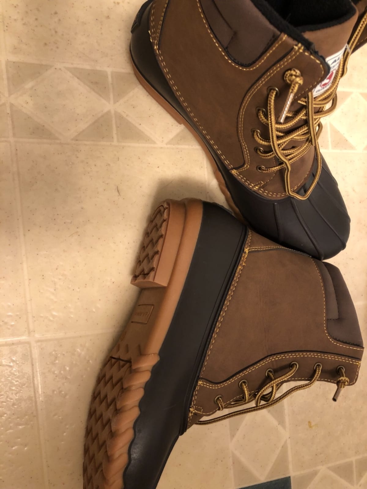 ALEADER Mens Duck Boot | Waterproof Shell | Fur Lined Insulated Winter Snow Boot customer photo 2