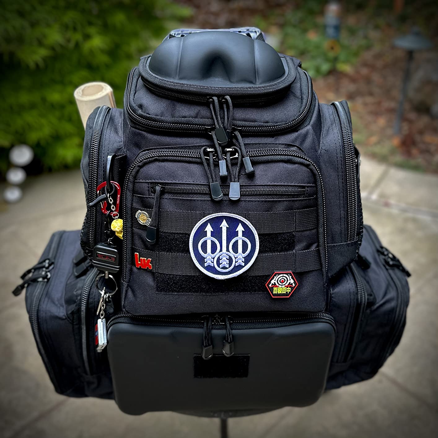 TIDEWE Tactical Range Backpack for Handguns, Gun Range Bag, Black | 5 Pistol Cases, 6 Magazine Slots, Large Capacity, Durable Build, Organized Compartments, MOLLE System, Rain Cover customer photo 2