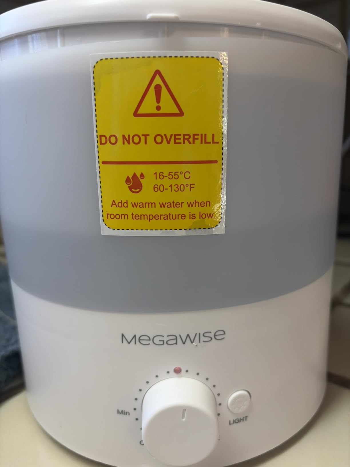 MEGAWISE 1.5L Quiet Cool Mist Humidifier, 25dB, Portable for Bedroom customer photo 1