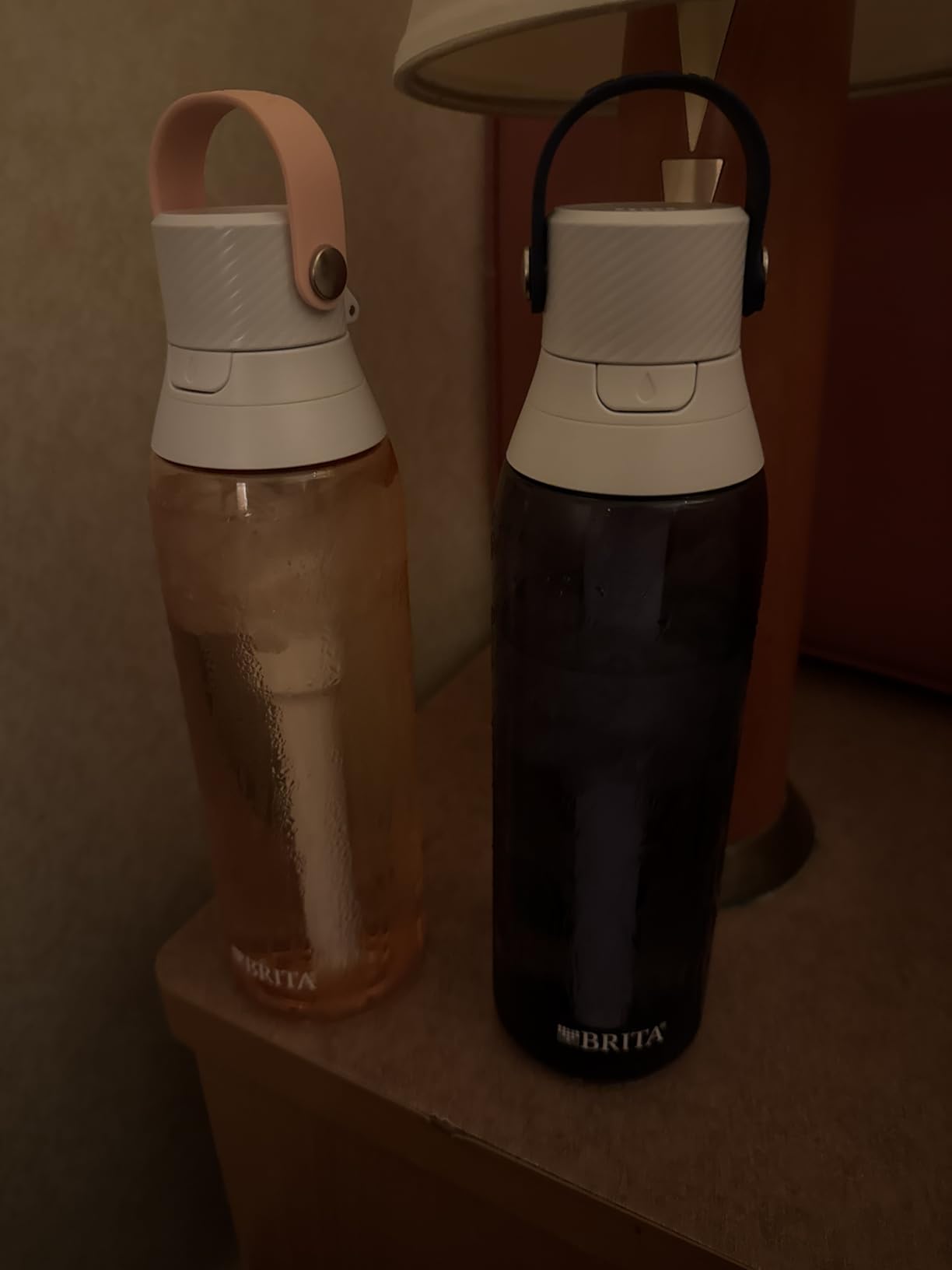 Brita Hard-Sided Plastic Premium Filtering Water Bottle, BPA-Free, Reusable, Replaces 300 Plastic Water Bottles, Filter Lasts 2 Months or 40 Gallons, Includes 1 Filter, Blush - 26 oz customer photo 2