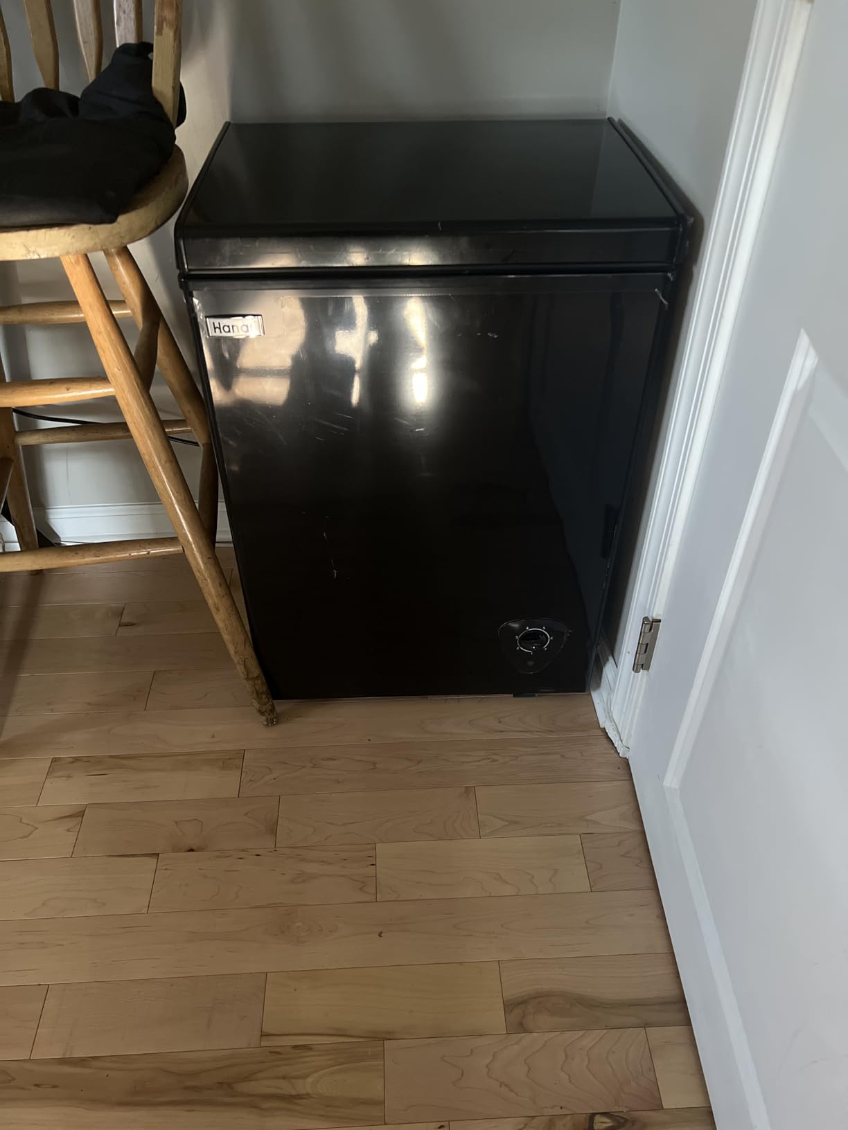 Chest Freezer 3.5 cu.ft Small Deep Freezer Mini Outdoor Black Chest Freezers with 7 Temperature and Removable Basket Settings Ideal for Apartment Office RV Cabin Kitchen customer photo 1