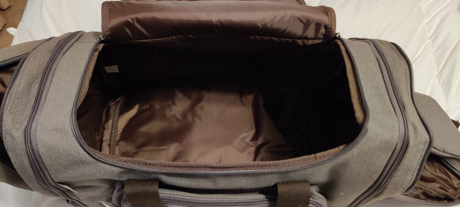 50L Expandable Canvas Duffle Bag Weekender Travel Carry On Gym customer photo 2