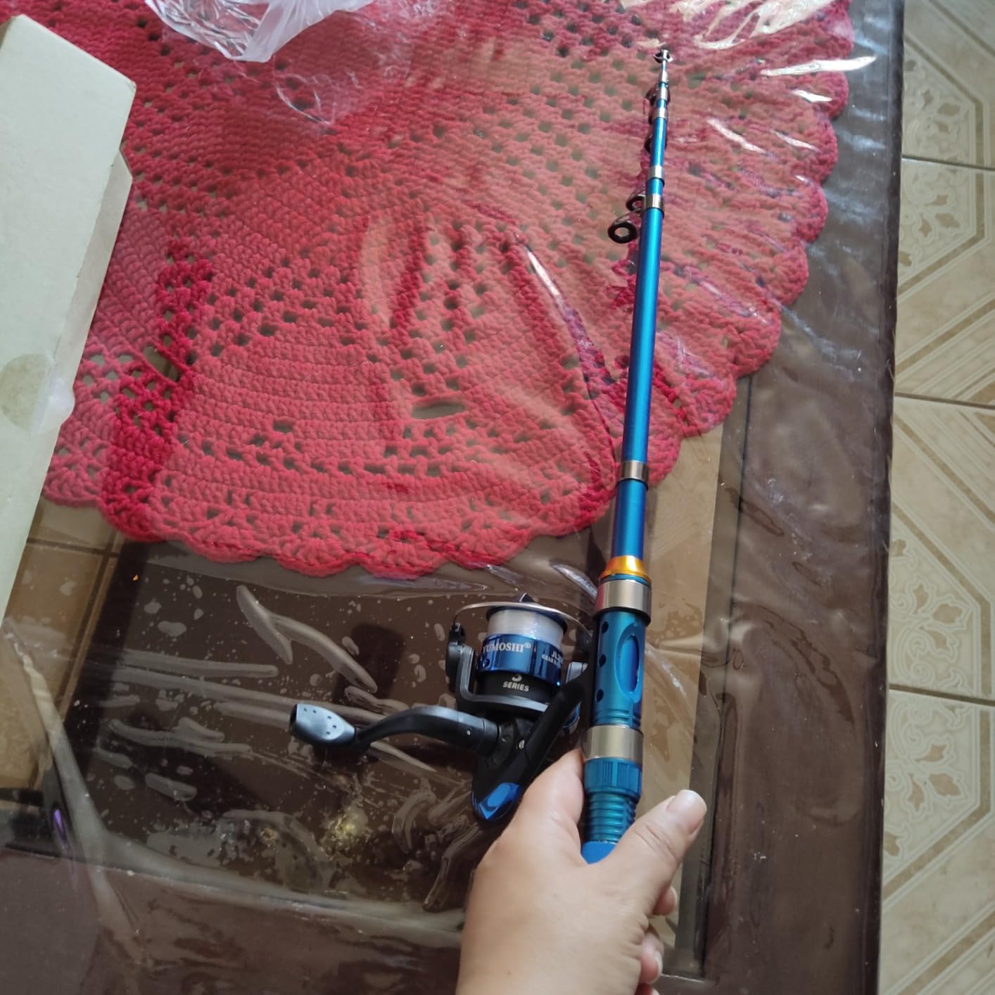 Kilitn Kids Fishing Rod, 1.5M 61Inch 4.92Ft Portable Telescopic Fishing Pole and Reel Combos and String with Fishing Line Full Kits, Youth Fishing Pole Fishing Gear for Kids, Boys, Girls, and Adults customer photo 1