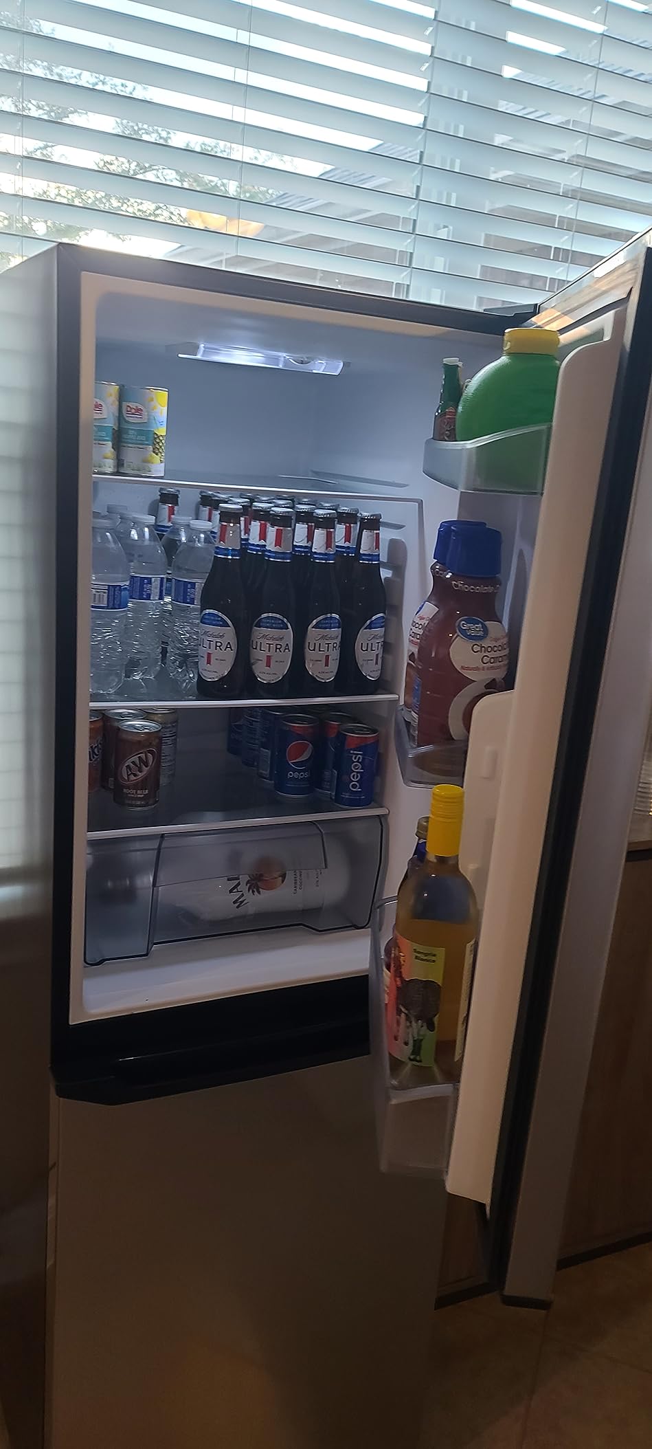 Galanz GLR12TS5F Refrigerator, Dual Door Fridge, Adjustable Electrical Thermostat Control with Top Mount Freezer Compartment, 12.0 Cu.Ft, Stainless Steel, 12 customer photo 2