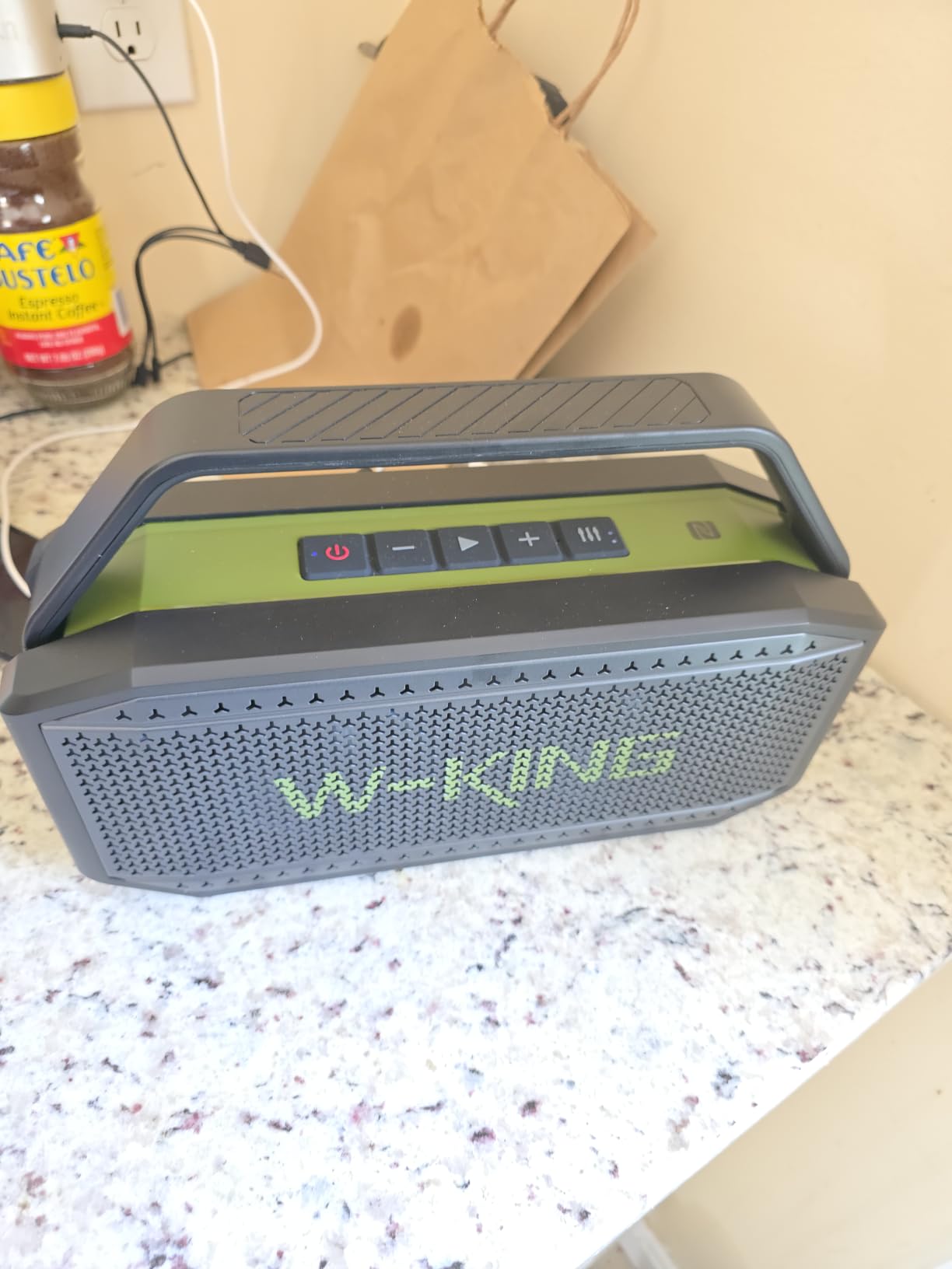 W-KING Bluetooth Speaker, 100W Peak Outdoor Portable Loud Speakers Wireless, 108dB IPX7 Waterproof Floating Rugged Boombox, 60W Party Large Speaker Subwoofer, 7.2 inch Deep Bass Radiator, 40H, EQ, TF, AUX customer photo 2