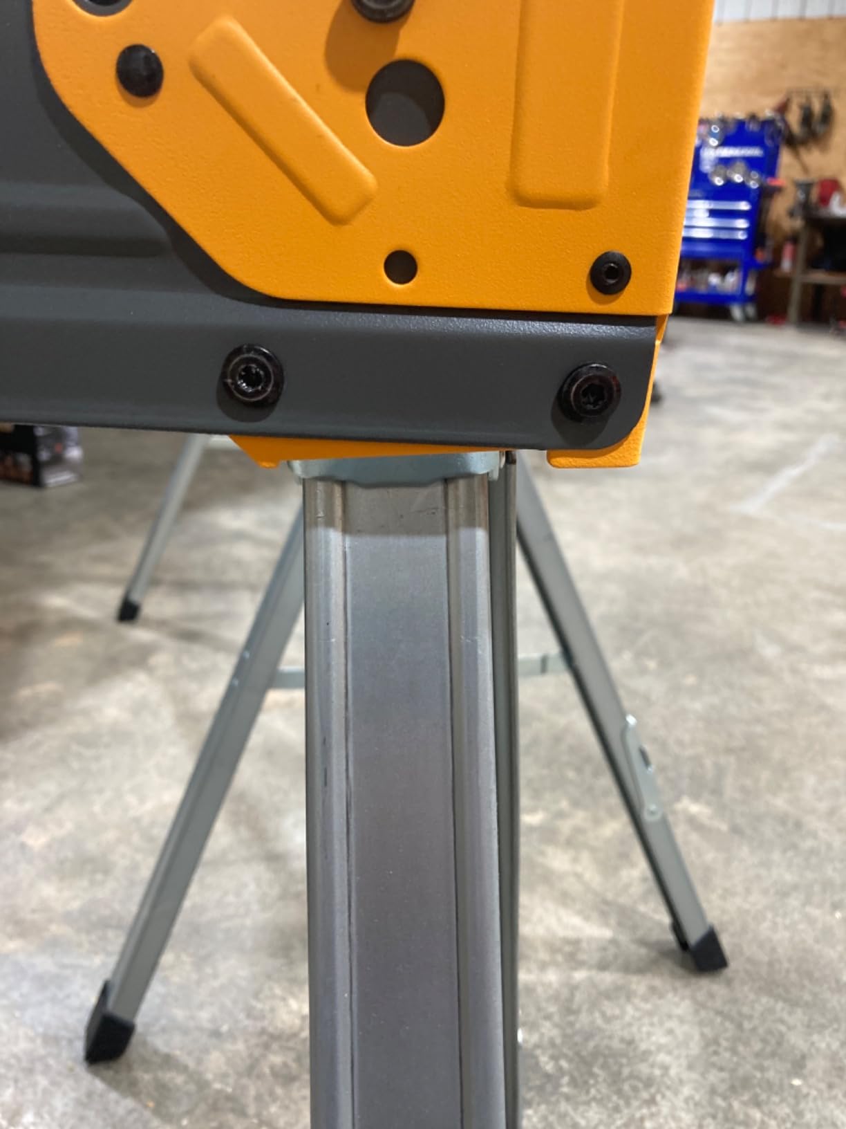 WORKESS Saw Horses 2 Pack Folding, Heavy Duty Sawhorse Table 2600 Lbs Load Capacity with 2x4 Support Legs, Portable Folding and Fast Open Legs and Easy Grip Handle for Woodworking. customer photo 2