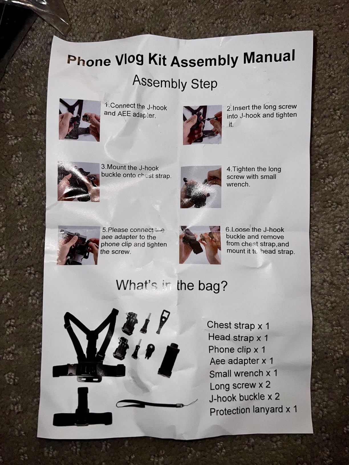 PellKing Phone Head Mount & Chest Strap Mount,for First-Angle Shooting customer photo 1