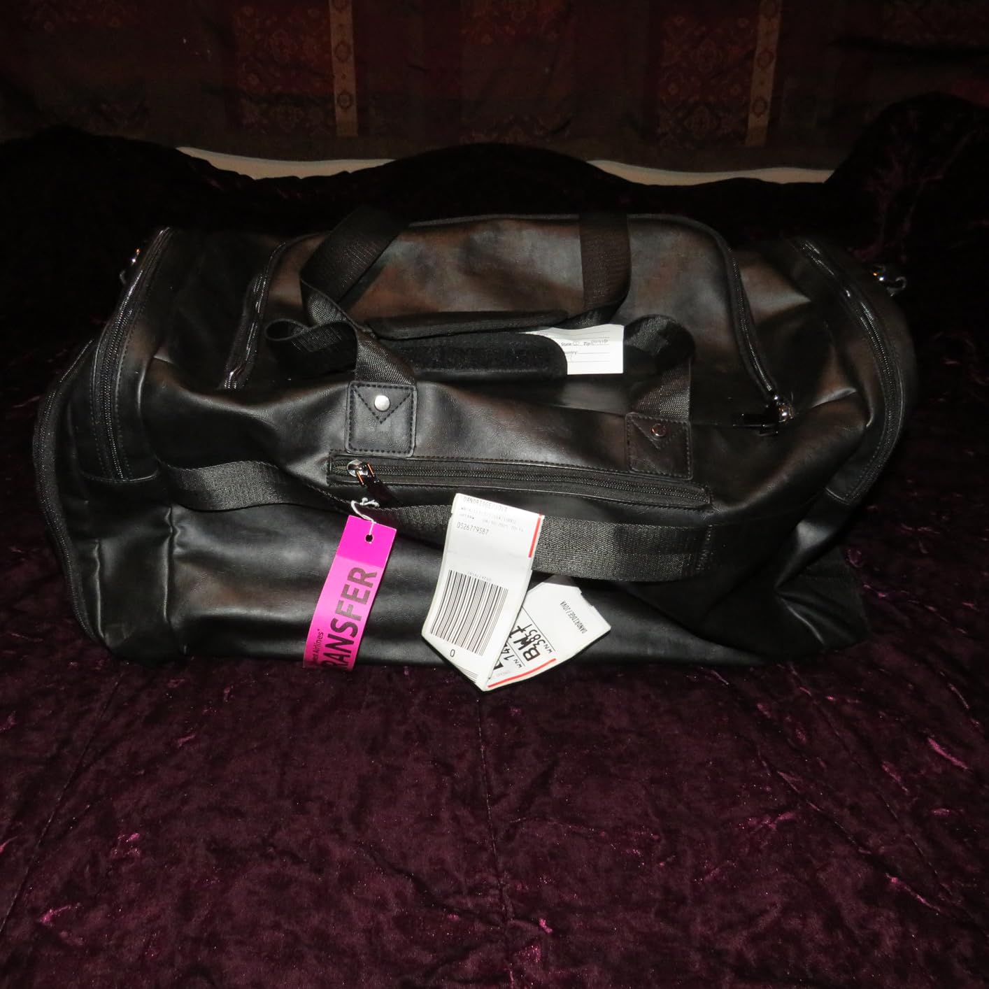 Leather Travel Bag with Shoe Pouch,Weekender Overnight Bag Waterproof Leather Large Carry On Bag Travel Tote Duffel Bag for Men or Women-Brown customer photo 1