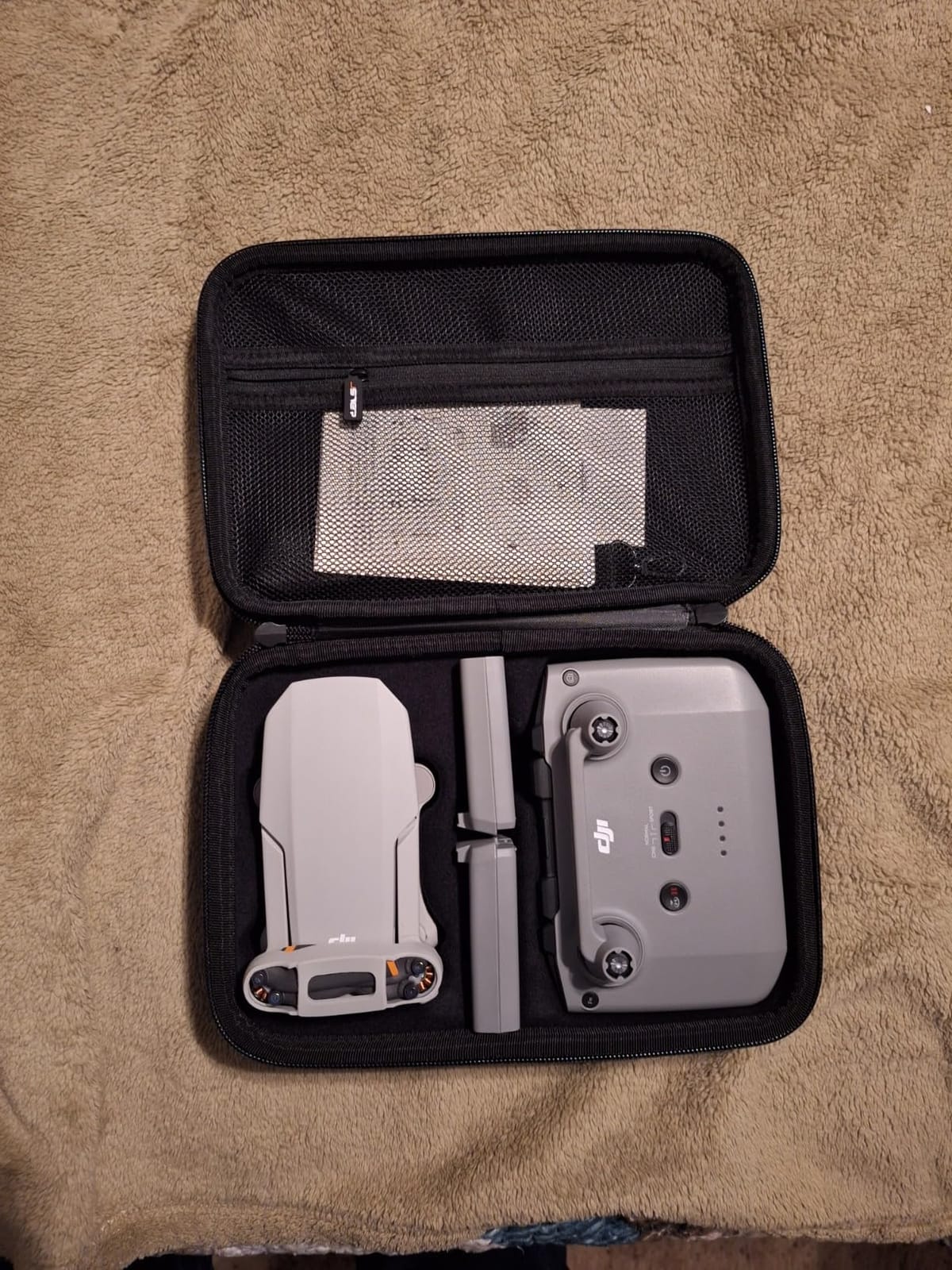 JSVER Carrying Case for DJI Mavic Mini 2 Hard Shell Storage Case for Mini 2/2 SE/4K Drone Remote Controller and Accessories, with Propeller Protectors and Control Stick Cover customer photo 1