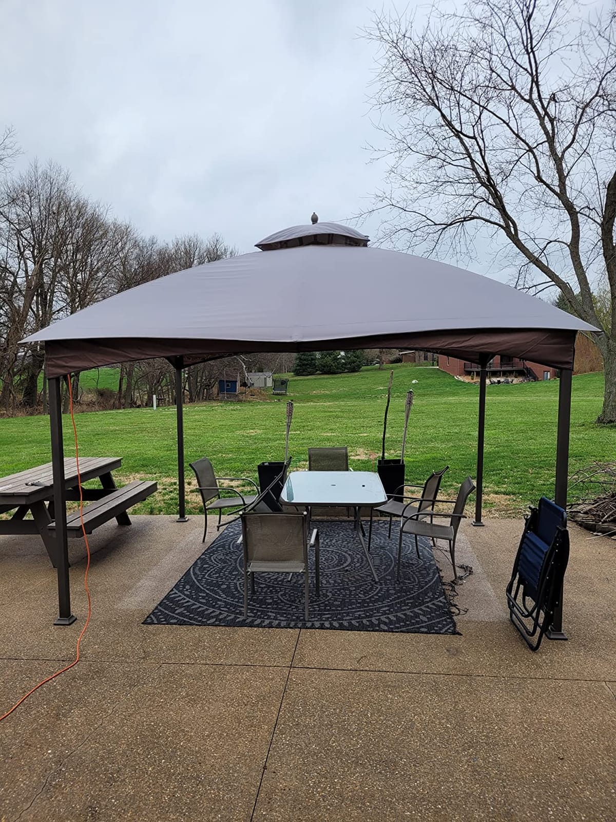 MASTERCANOPY 10x12 ft Replacement Canopy Top for #GF-12S004B-1, Beige customer photo 2