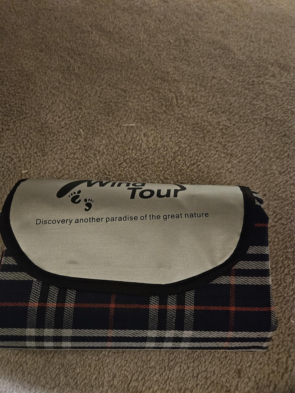 Wind Tour Waterproof Foldable Picnic Mat for Outdoor 59 x 71 Inches Blue | Waterproof & sandproof mat, perfect for camping, beach, park, hiking & fishing blanket customer photo 2