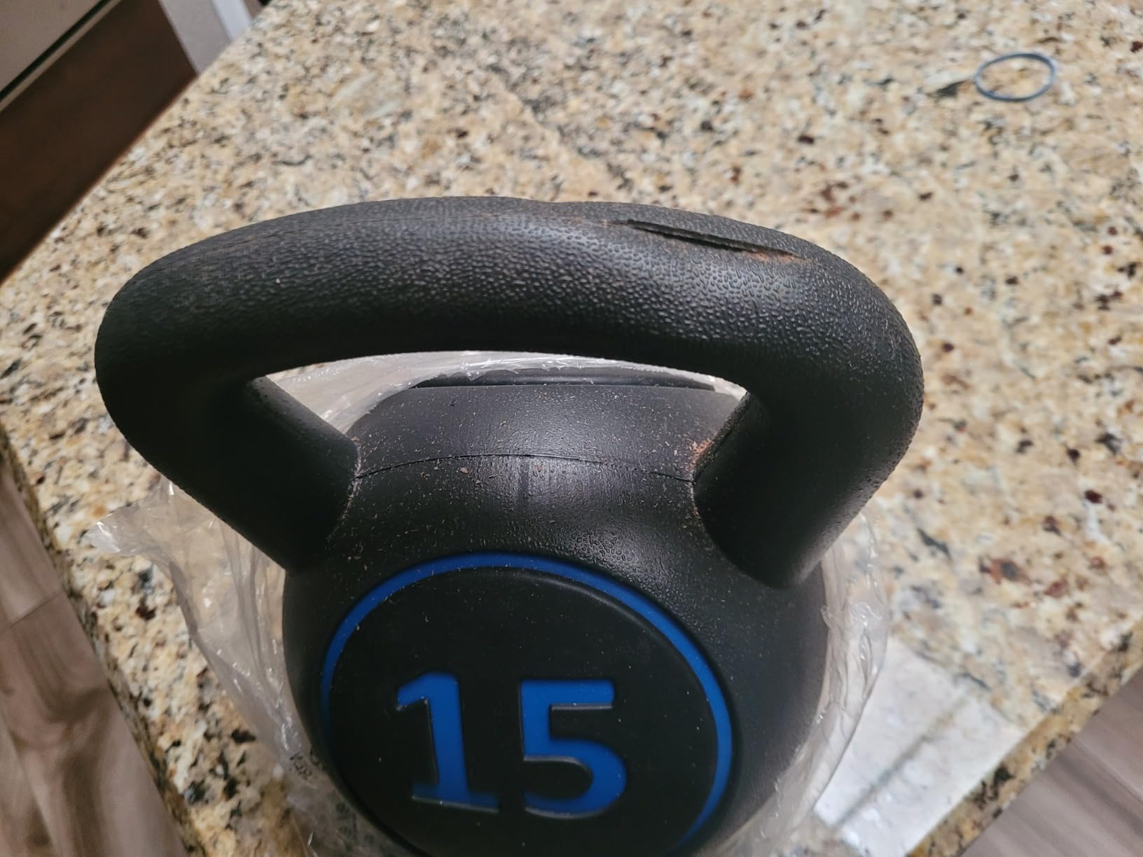 F2C 3-Piece Kettlebell Set with Storage Rack 5lb, 10lb, 15lb Weights HDPE Coated Concrete Kettlebells Core Training for Home Gym Exercise Fitness customer photo 2