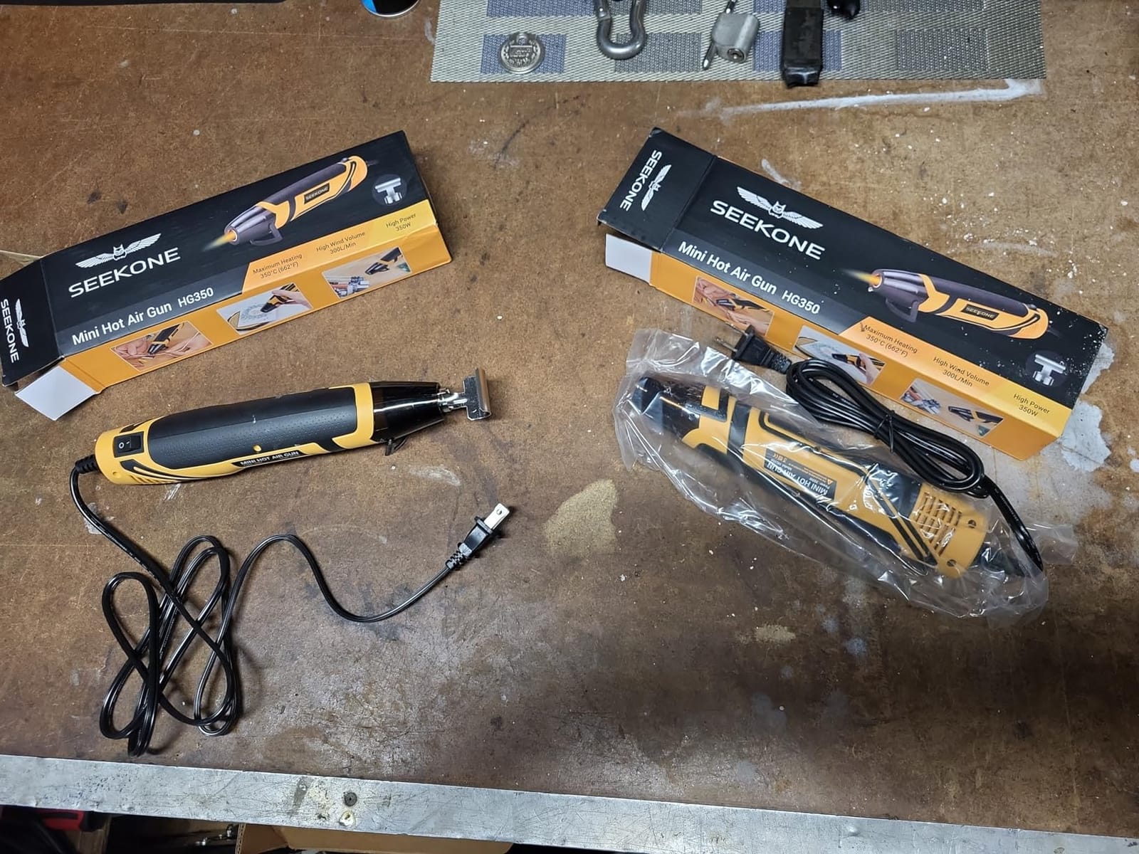 SEEKONE 350W Mini Heat Gun with 2-Temp Settings 842℉ & 500℉ customer photo 2