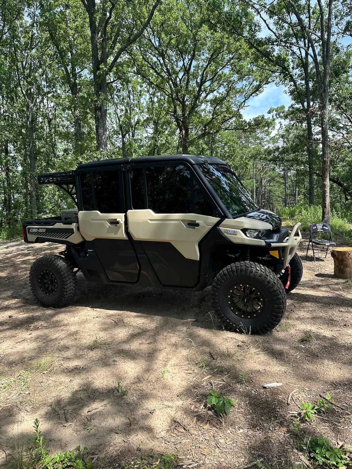 Rough Country Rear Cargo Rack for Can-Am Defender (2017-2025) - Bolt-on Over-Bed Storage customer photo 2