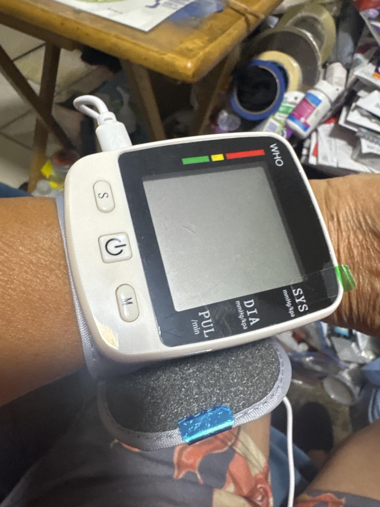 FDA Cleared Blood Pressure Monitor Wrist BP Machine for Home Use | 5.3-7.7in Adjustable Wrist Cuff, Portable & Rechargeable, 2 Users *90 Memory, LCD Screen, Voice Prompt, Carrying Case customer photo 1