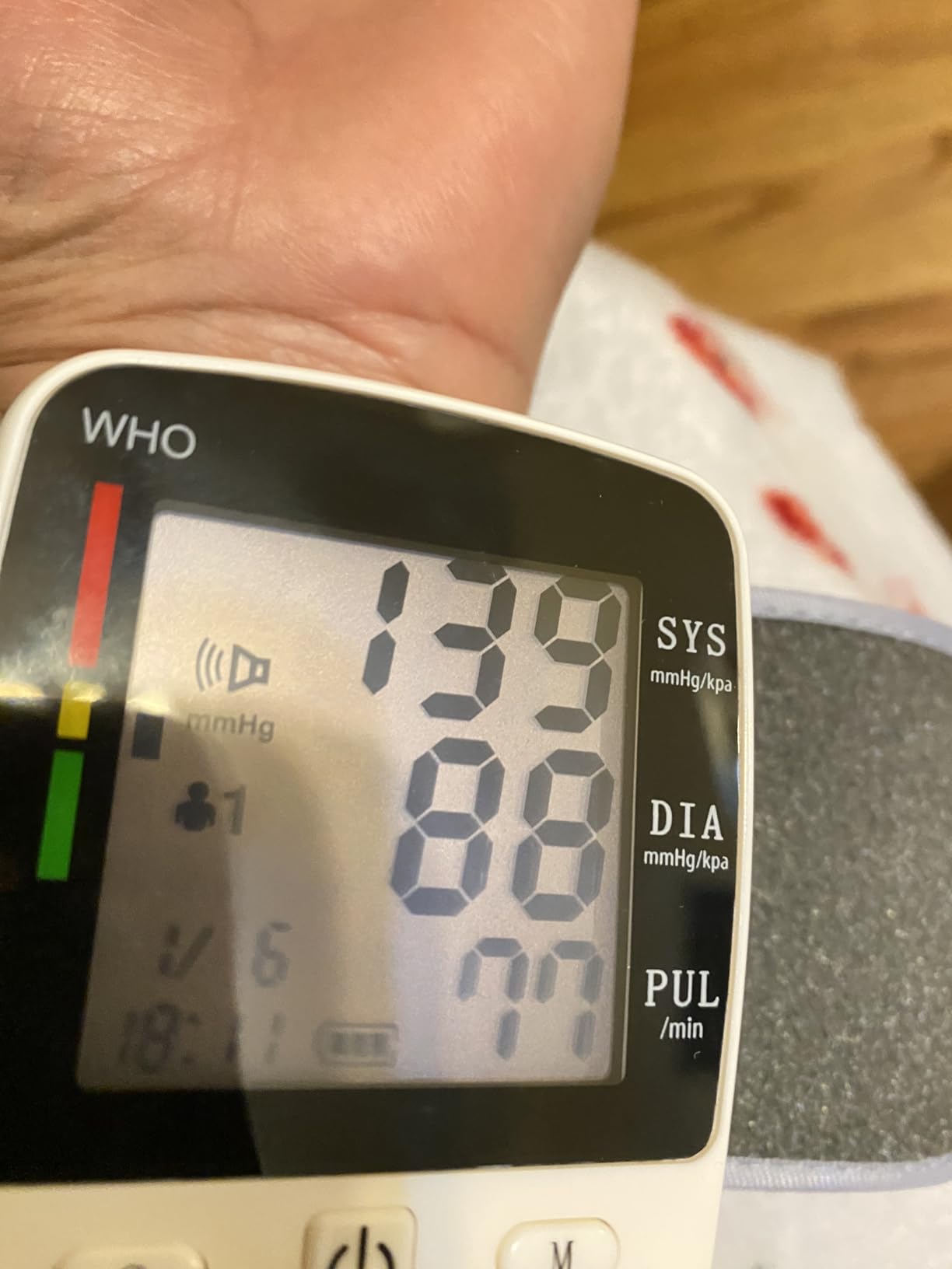 FDA Cleared Blood Pressure Monitor Wrist BP Machine for Home Use | 5.3-7.7in Adjustable Wrist Cuff, Portable & Rechargeable, 2 Users *90 Memory, LCD Screen, Voice Prompt, Carrying Case customer photo 2
