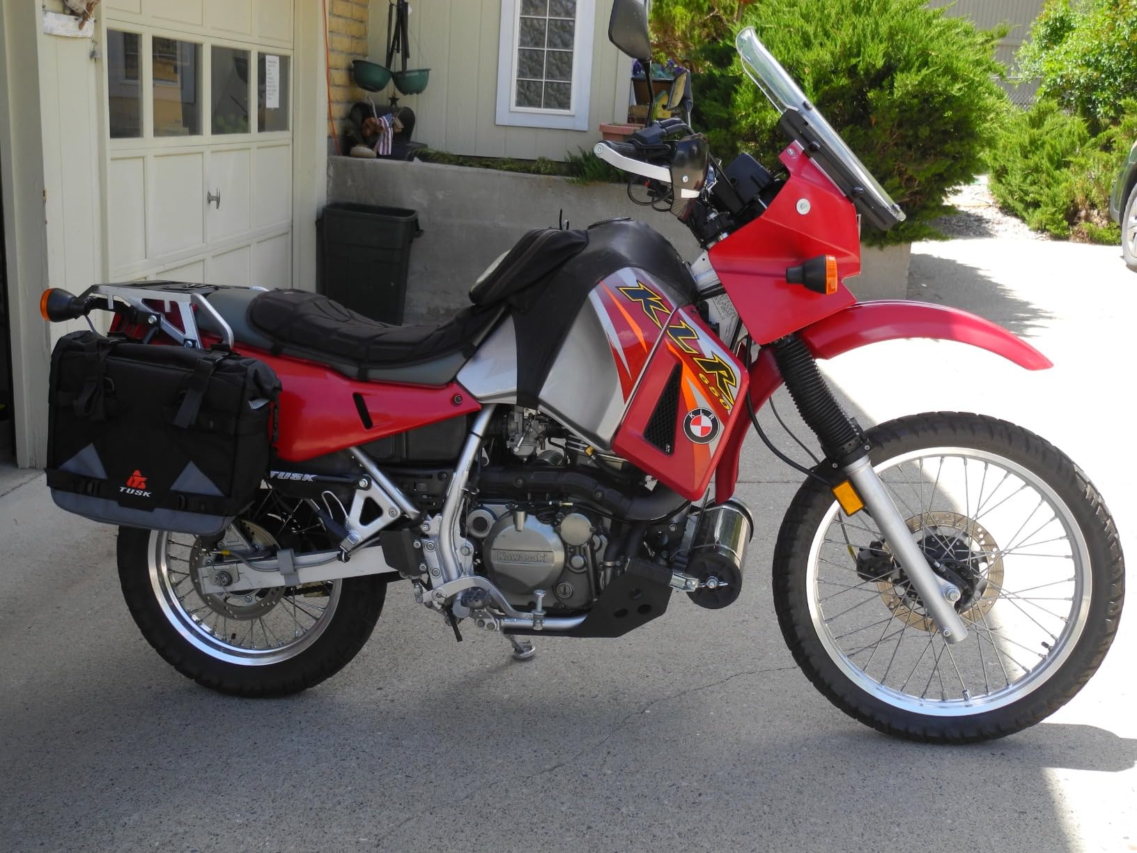 Tusk Pilot Pannier Bags Black/Grey | Durable Soft Saddlebags with Roll-Top Closure, Waterproof Liners and Reflective Accents | Adventure Motorcycle Storage customer photo 1