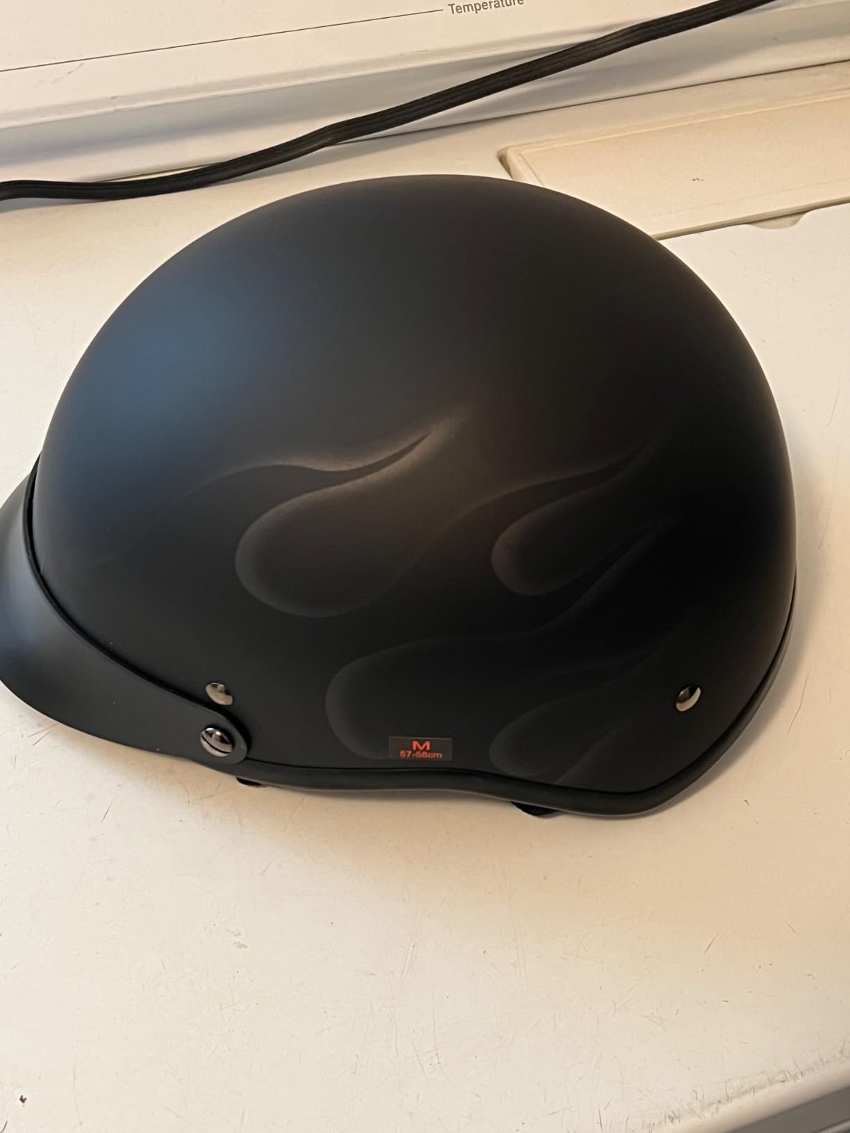 VCAN Cruiser Solid Half Face Motorcycle Helmet DOT Approved customer photo 1