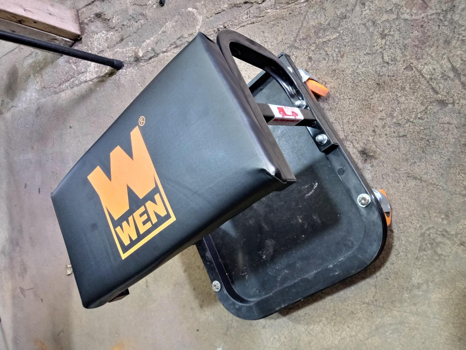 WEN 73011T 250 lb. Capacity Rolling Mechanic Seat with Onboard Storage customer photo 2