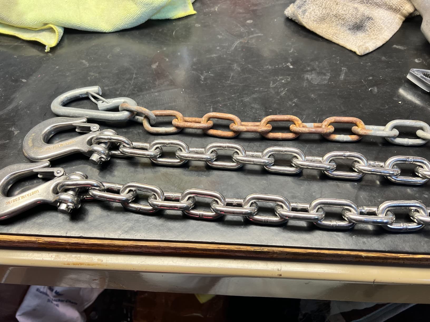 316 Stainless Steel Boat Anchor Chain with 2 Pcs Anti-Off Shackles, Marine Grade customer photo 1